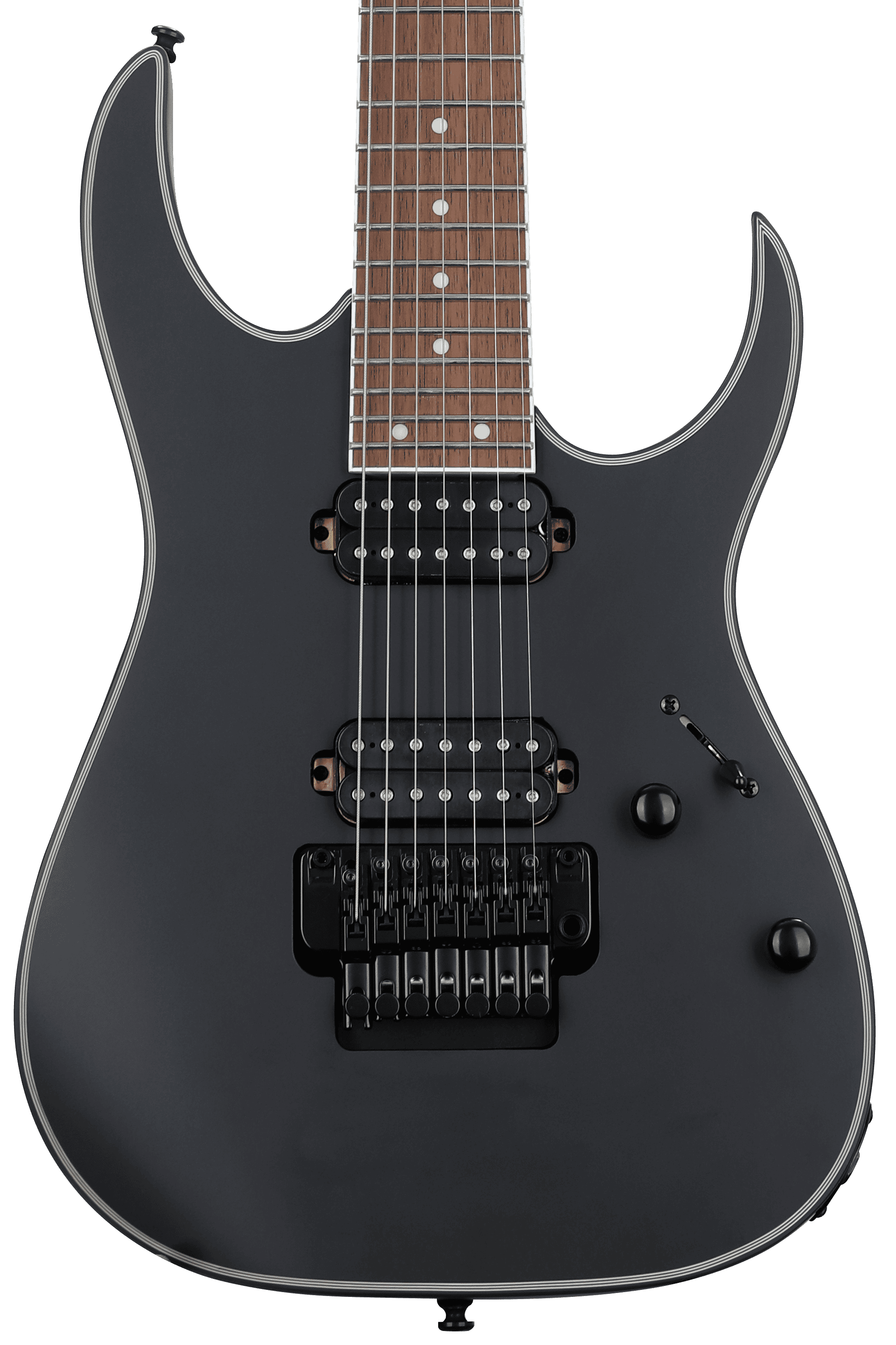 Ibanez RG7320EX 7-string Electric Guitar - Black Flat | Sweetwater