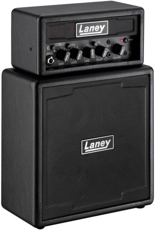Mini Amplificador Para Guitarra Laney Ministack-Iron Color Negro 4x3