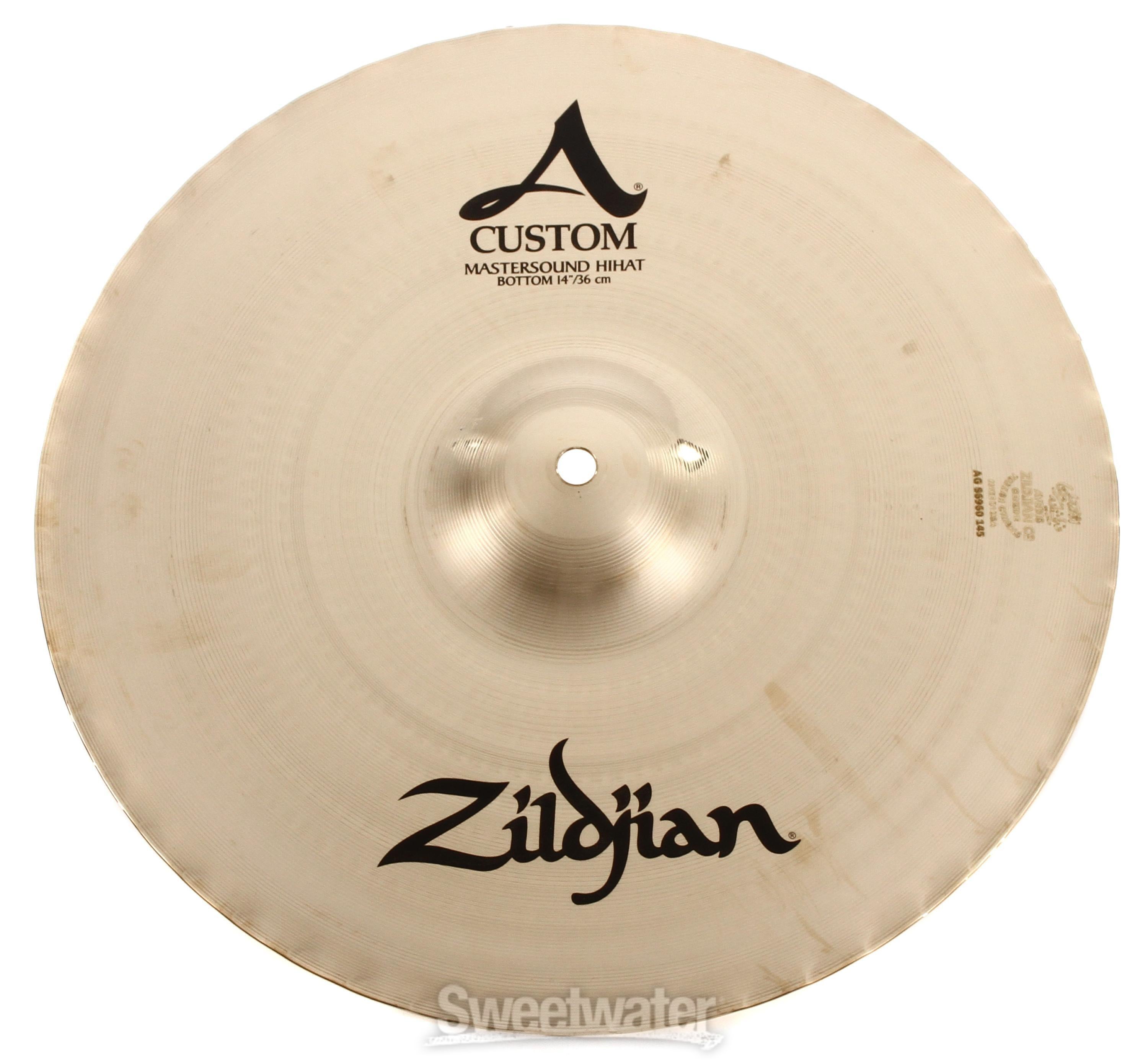 Zildjian 14 inch A Custom Mastersound Hi-hat Cymbals | Sweetwater