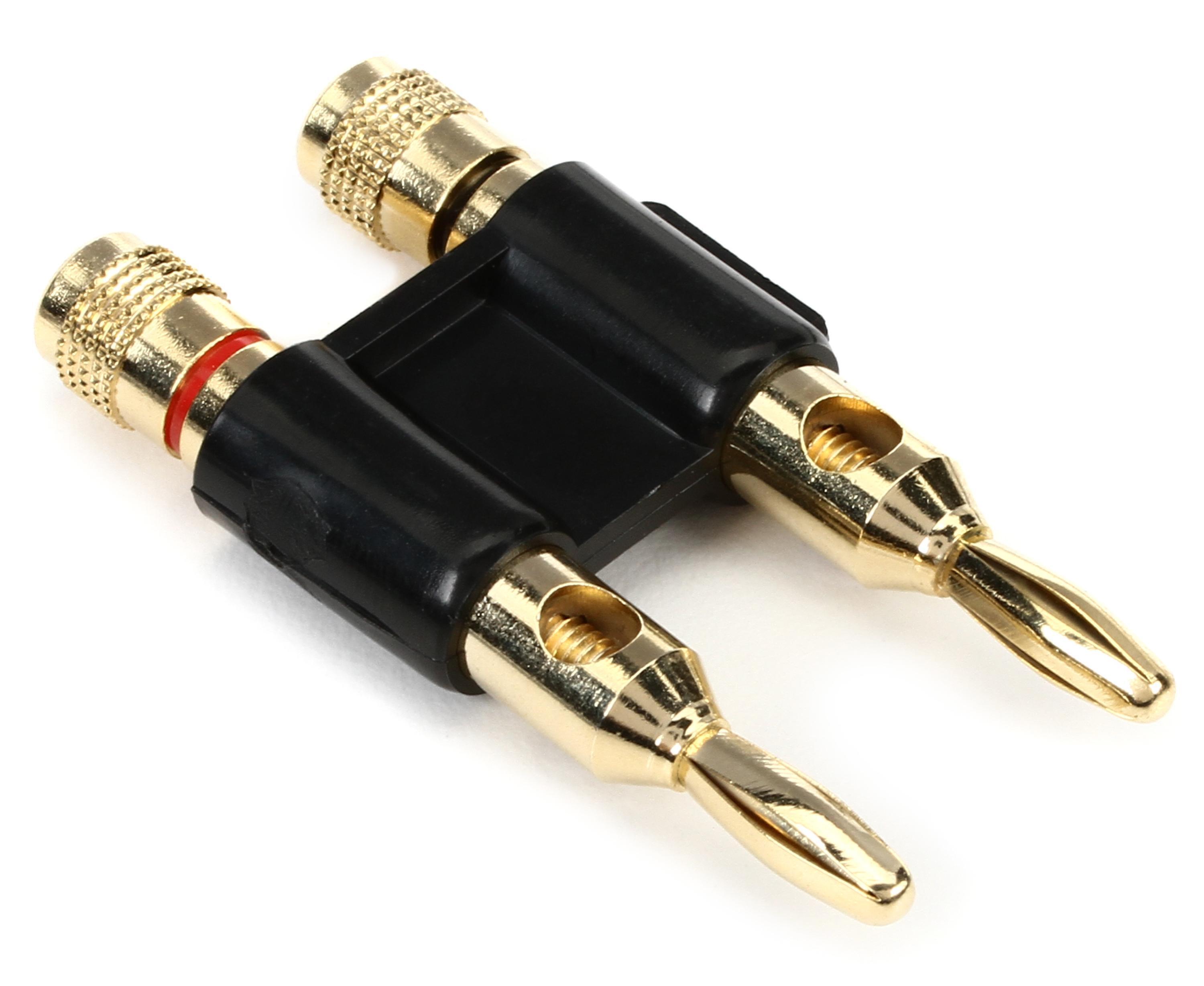 Hosa BNA-260BK Dual Banana Connector - Black | Sweetwater