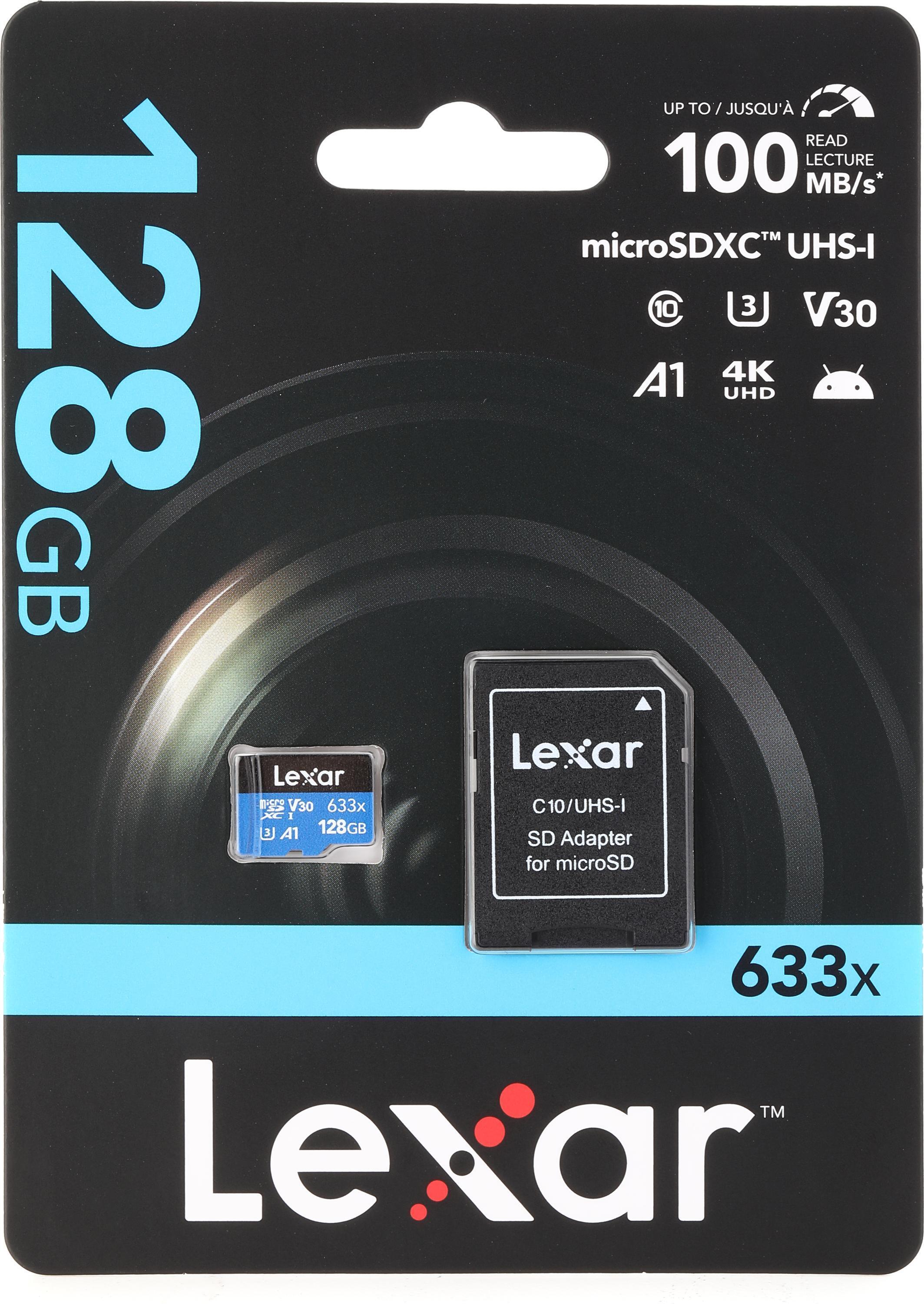Product Image - Lexar High-performance MicroSDXC Card - 128GB, Class 10, UHS-I