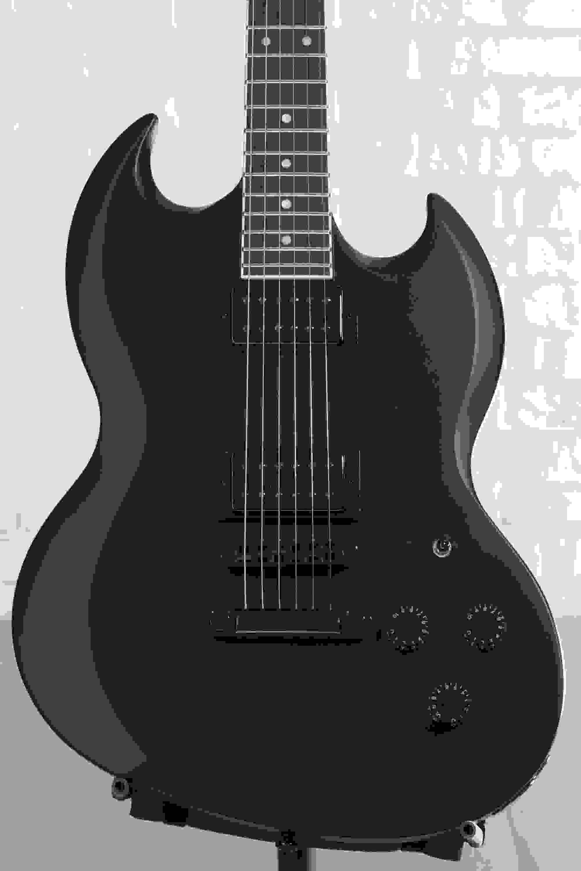 ESP LTD Volsung-200 Electric Guitar - Black Satin, Rosewood Fingerboard