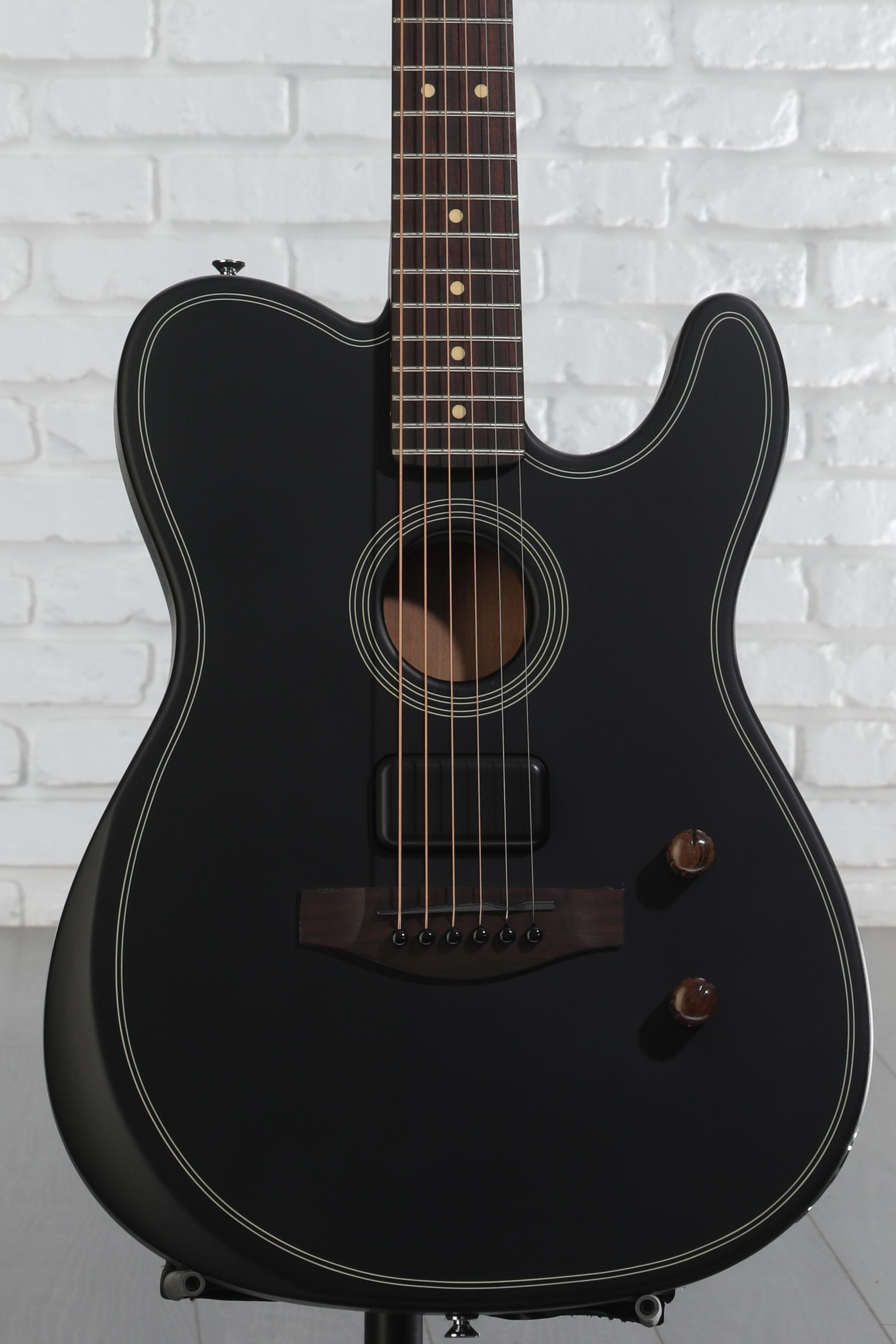 ギター Fender Acoustasonic Standard Black Fender Acoustasonic Standard Telecaster Acoustic-electric