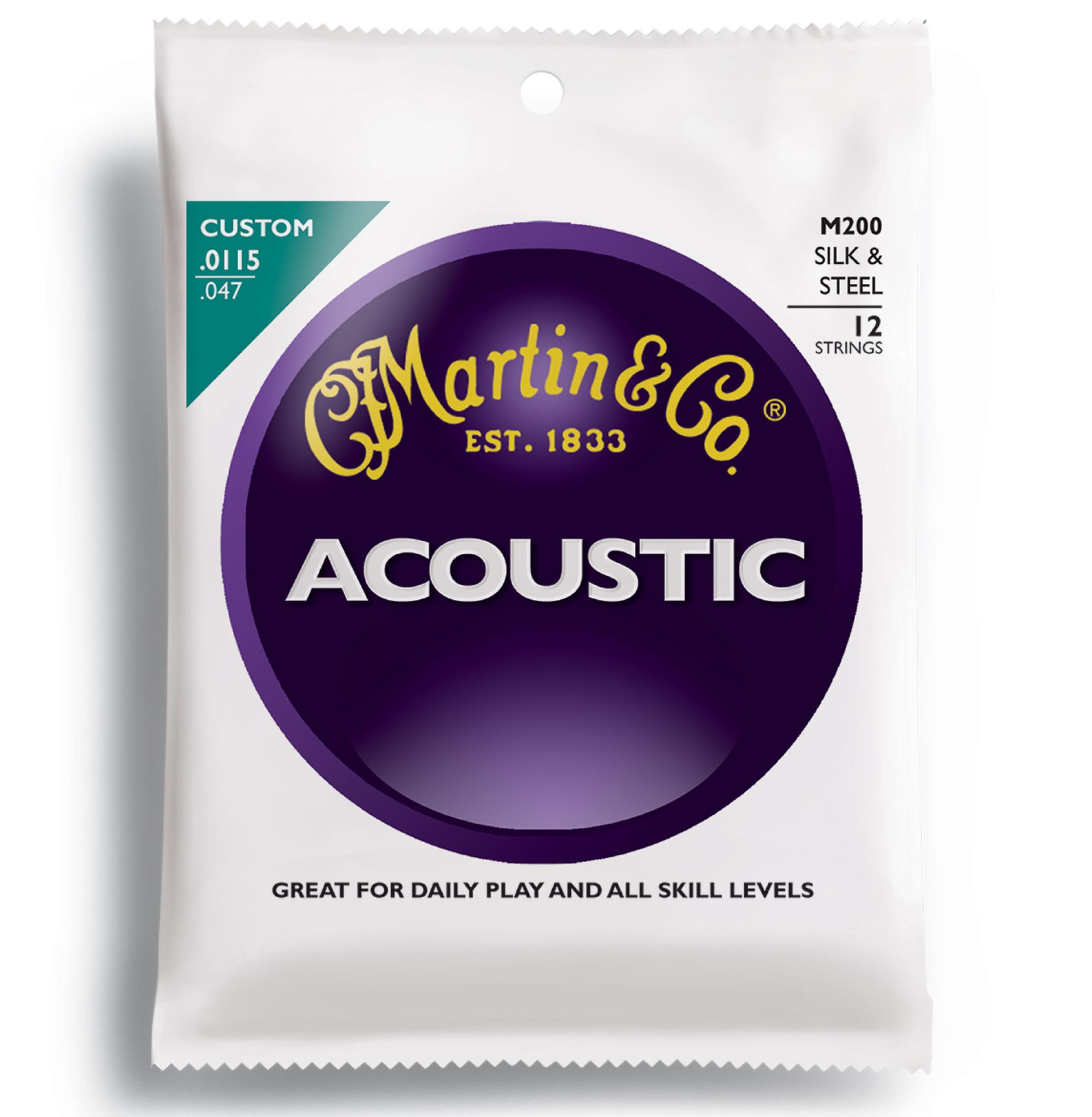 Martin M-200 Silk & Steel Custom Acoustic Strings | Sweetwater