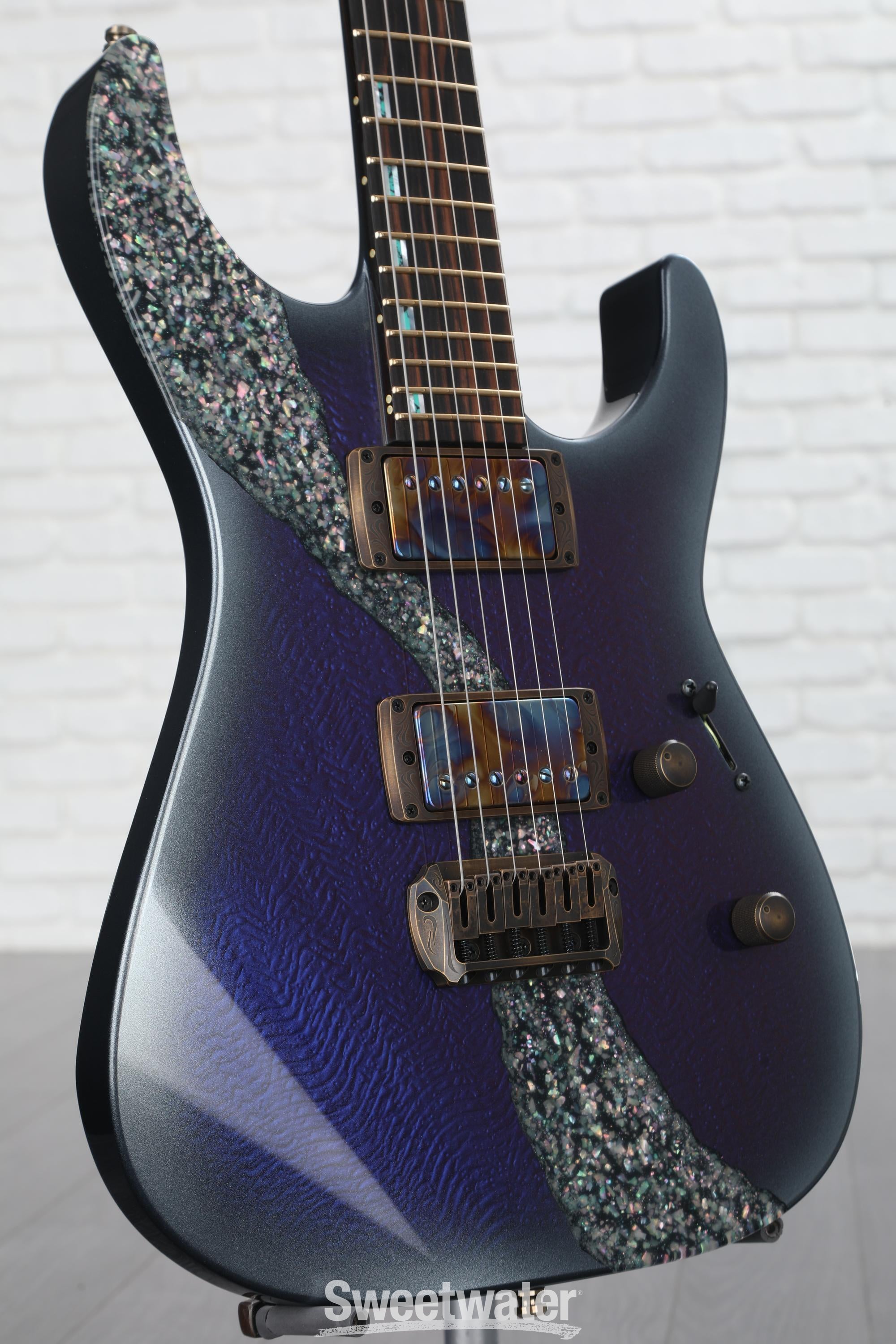 ESP Exhibition M-II CTM NT Electric Guitar - Resin Milkyway