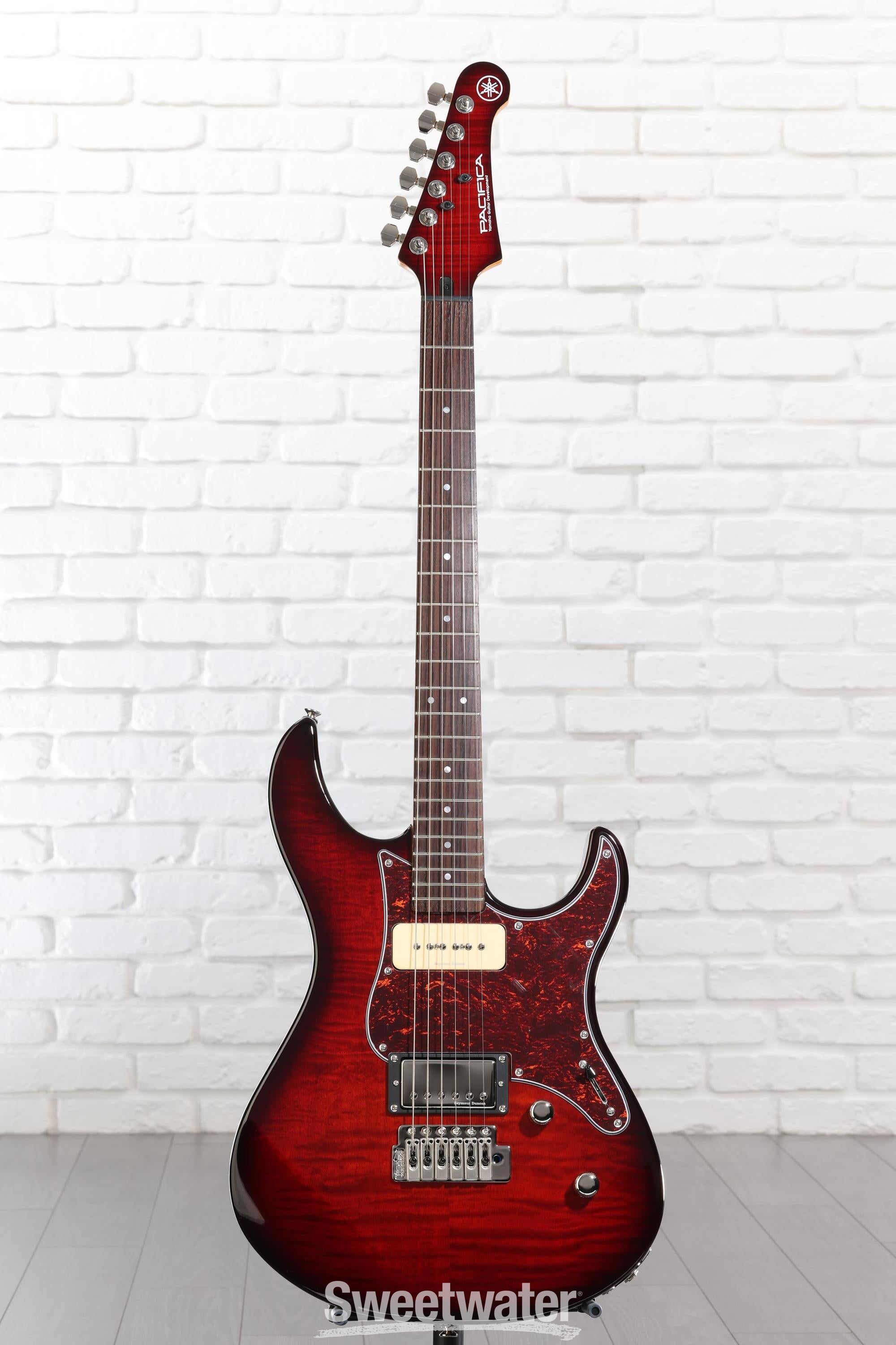 Yamaha PAC611VFM Pacifica Electric Guitar - Dark Red Burst