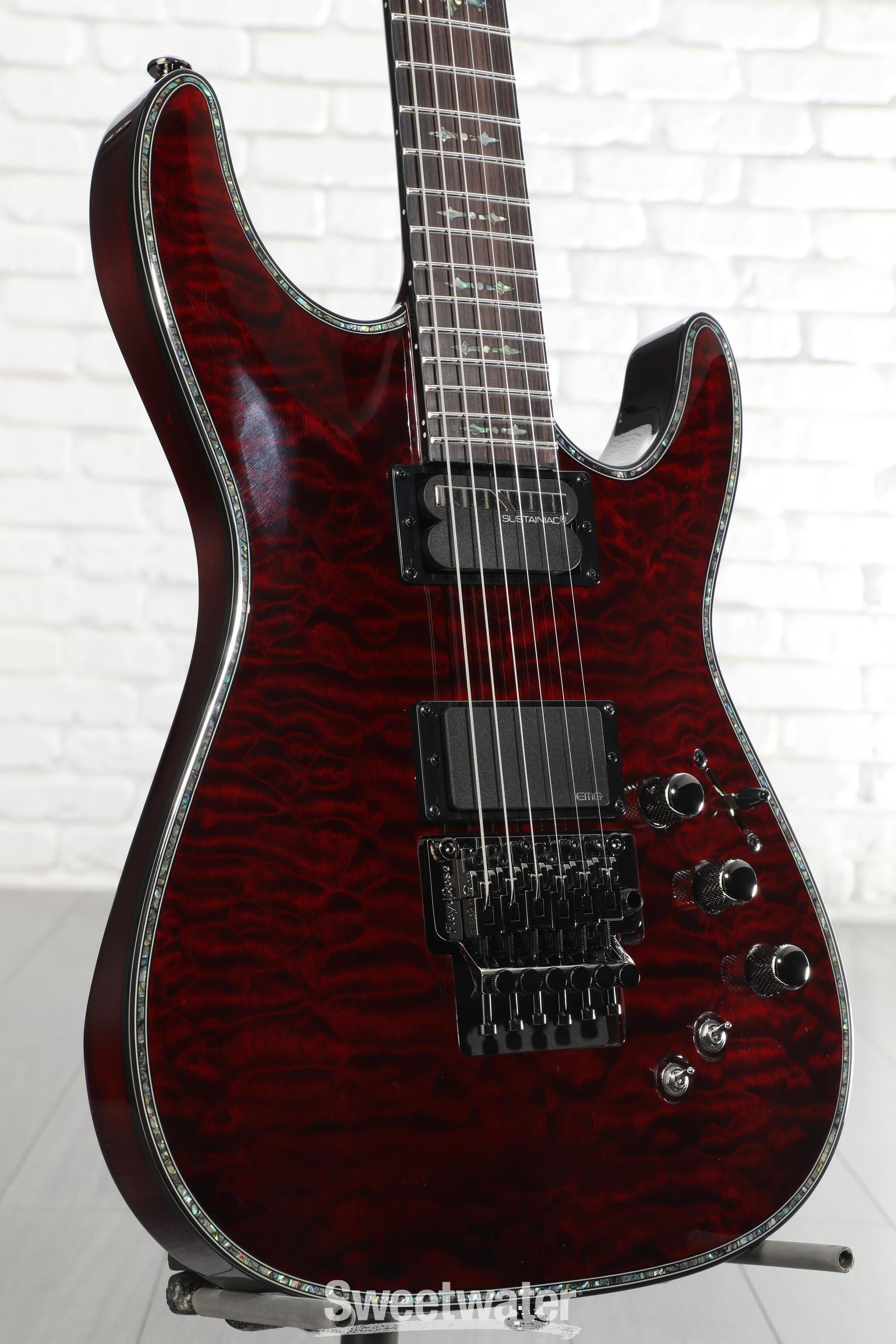 Schecter Hellraiser C-1 FR-S Electric Guitar - Black Cherry