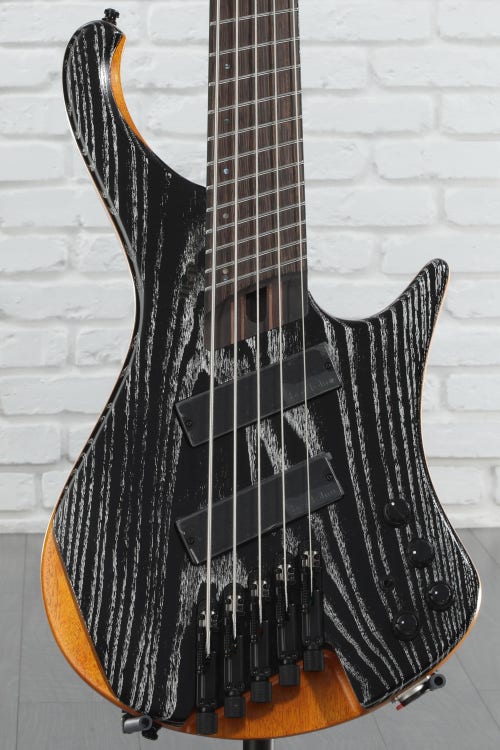 Ibanez Bass Workshop EHB1135MS 5-string Multi-scale Bass Guitar - Silver Wave Black Low Gloss