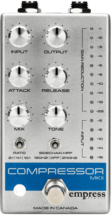 Empress Effects Guitar Compressor Mk II - Silver Reviews | Sweetwater