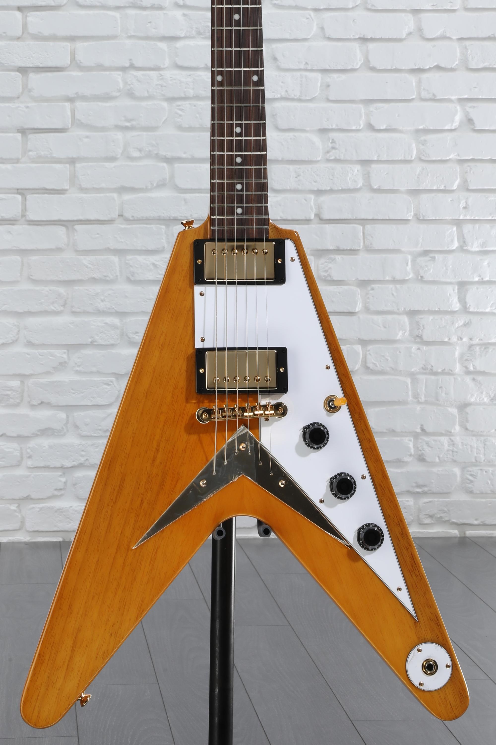 Epiphone 1958 Korina Flying V Electric Guitar - Natural