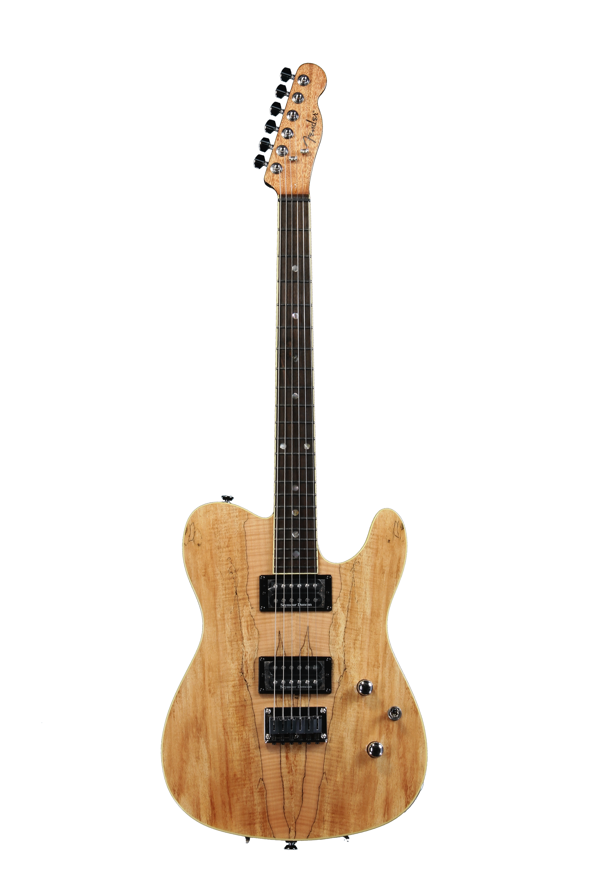 Fender Custom Telecaster Spalted Maple HH - Natural