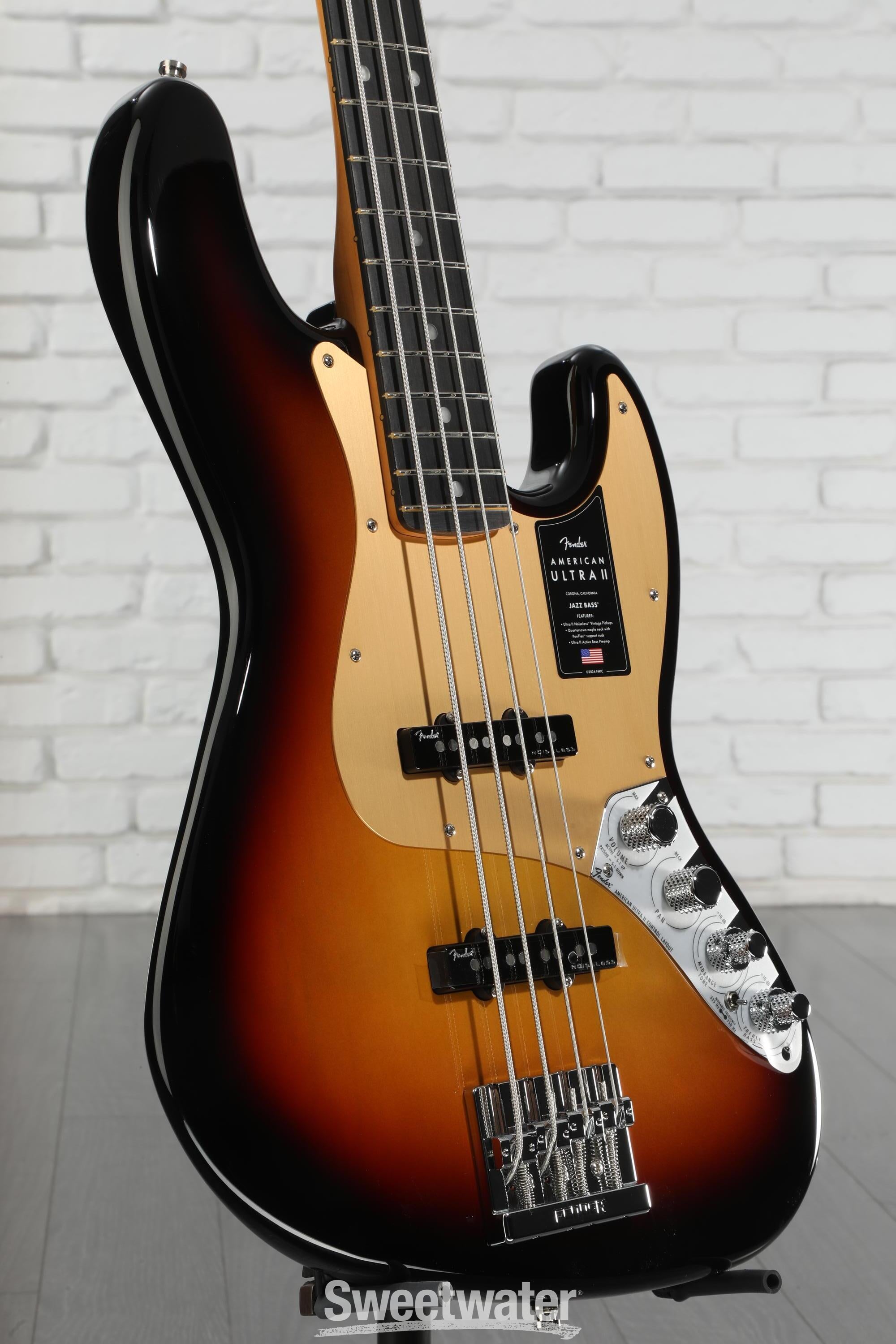 Fender American Ultra II Jazz Bass - Ultraburst, Ebony