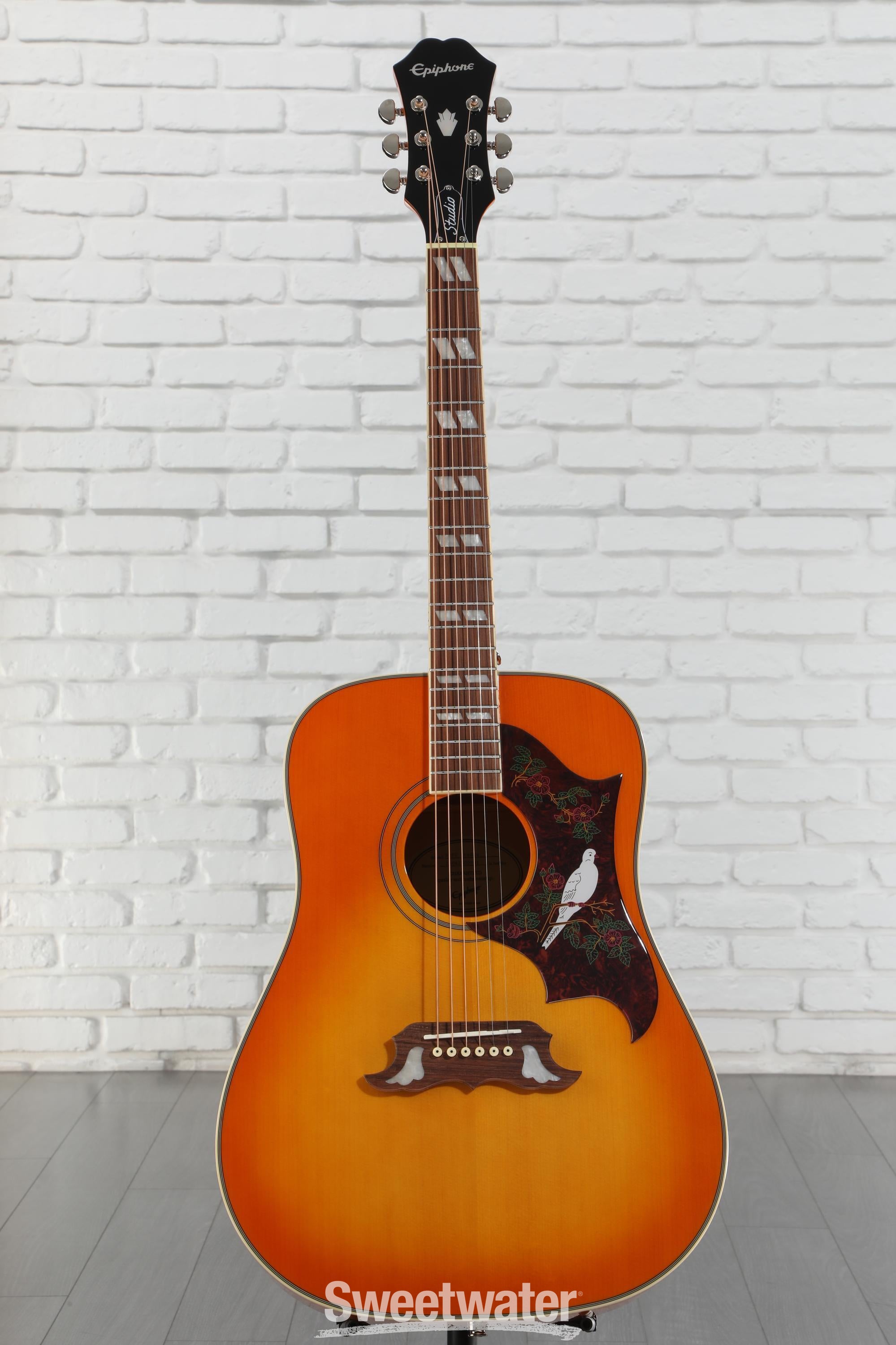 エピフォン ダヴ Epiphone DOVE Amazon.com: Epiphone Dove Studio Solid Top Acoustic Electric