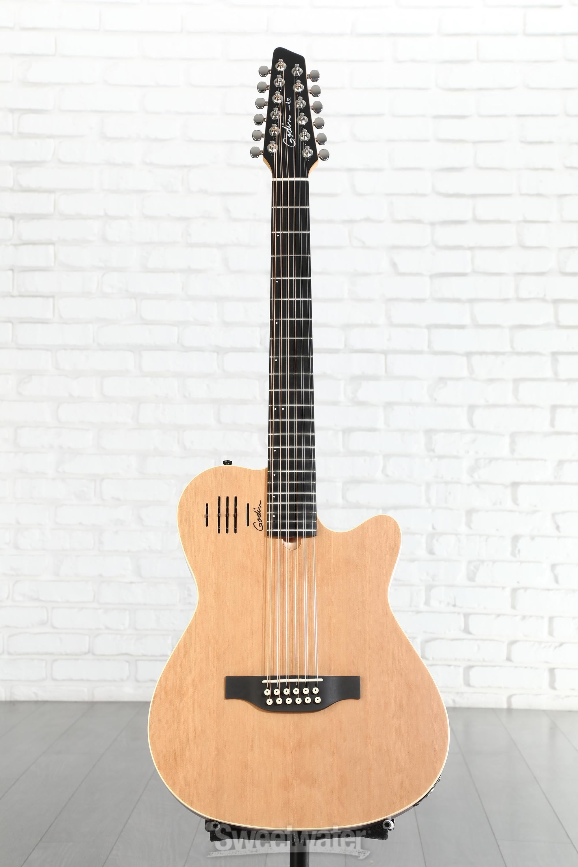 Godin A12 12-String Acoustic-Electric Guitar - Natural | Sweetwater