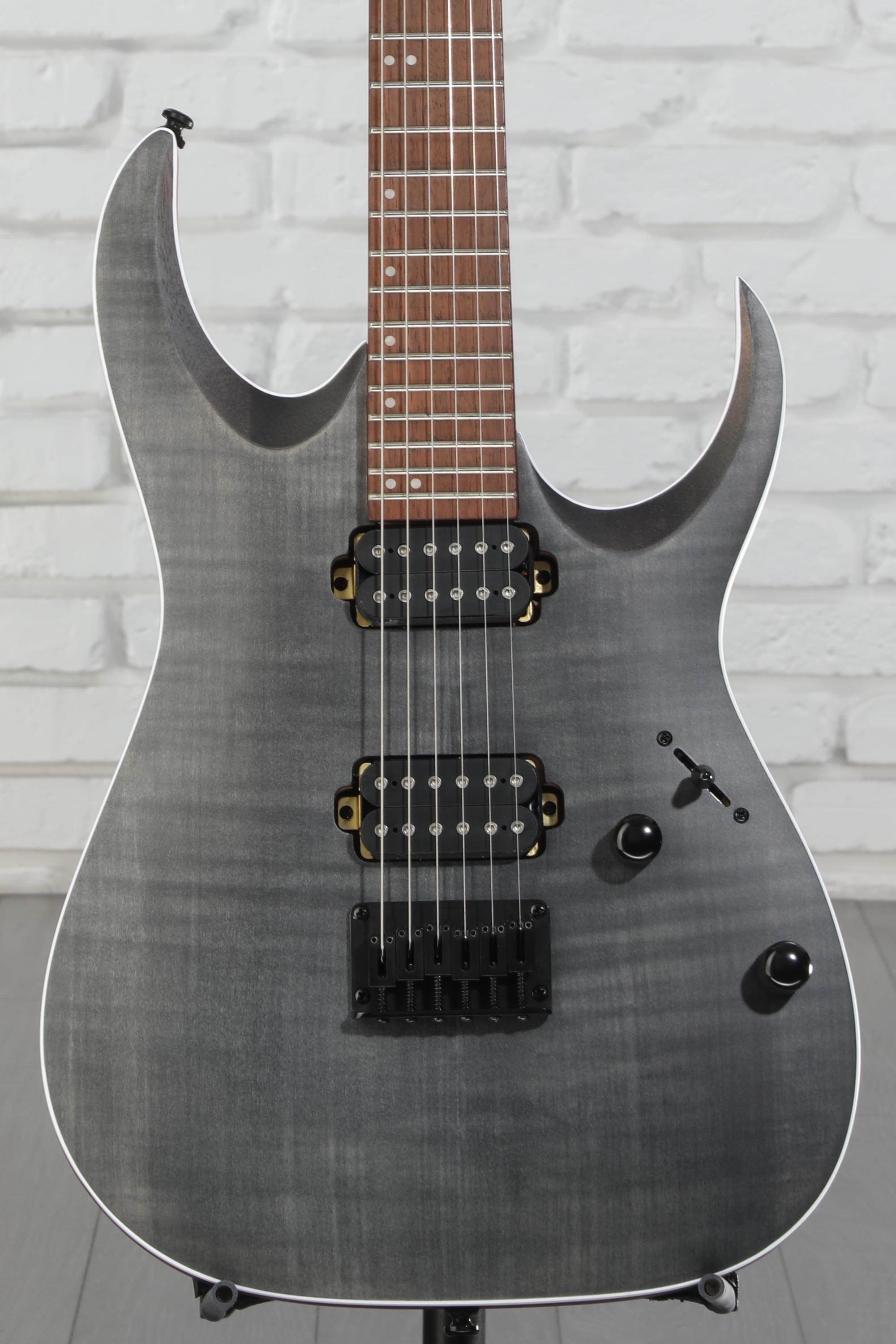ギター Ibanez RGA42FML (Transparent Gray Flat) Amazon.com: Ibanez Standard RGA42FM - Transparent Gray Flat
