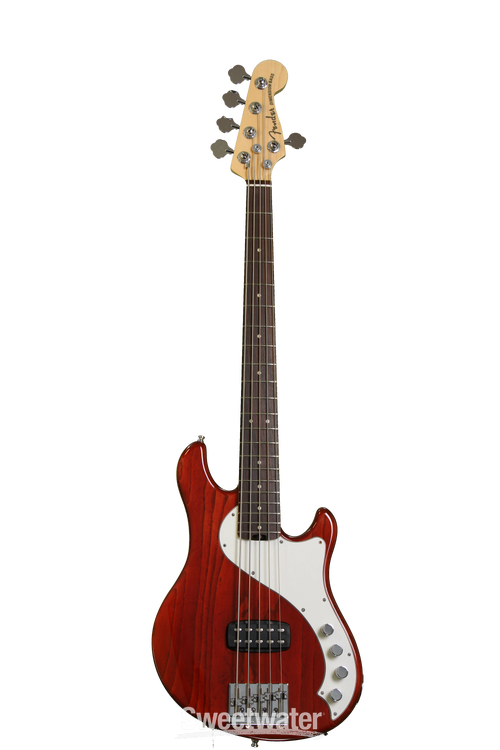 Fender American Deluxe Dimension Bass V - Cayenne