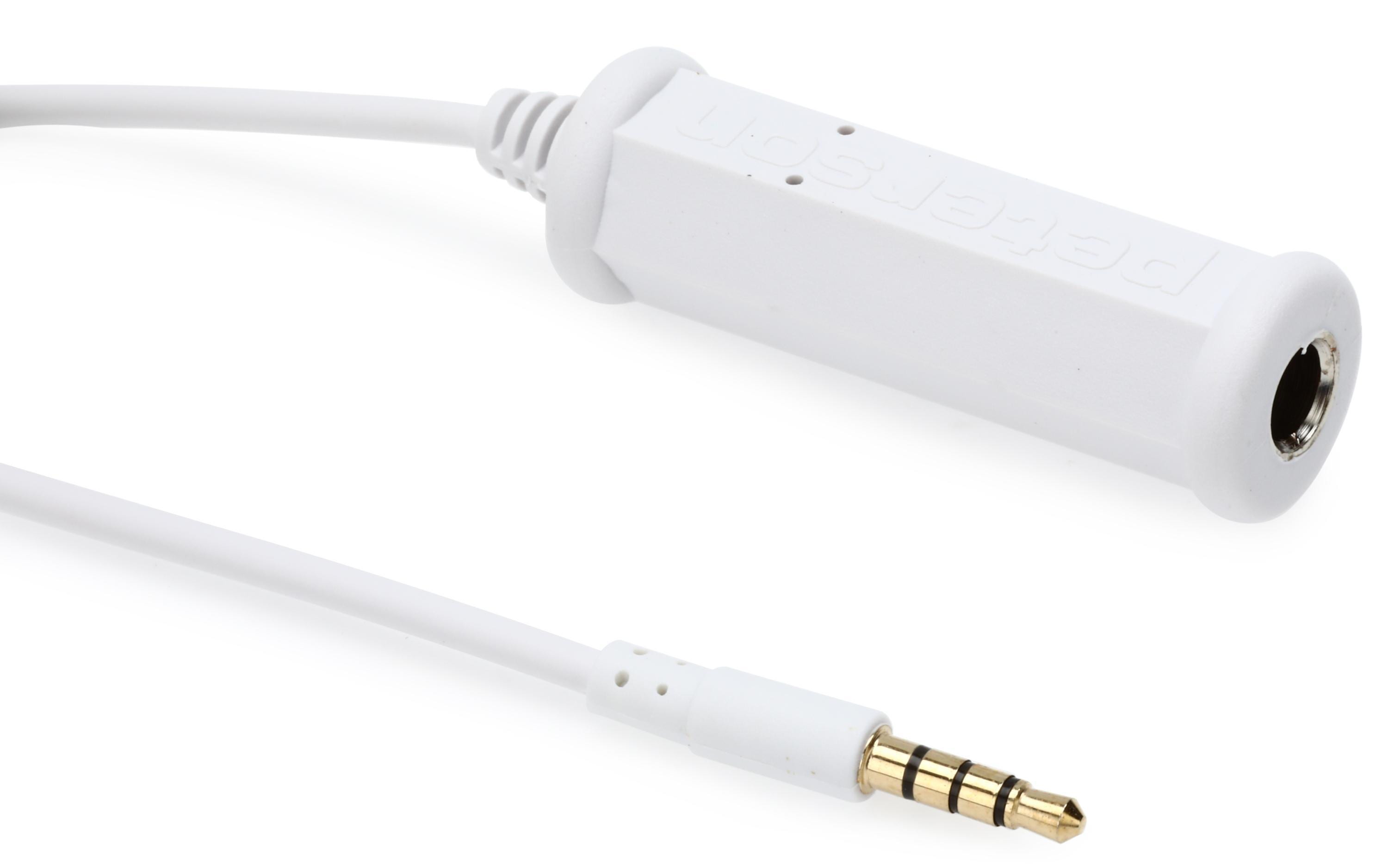 Peterson 3.5 mm-1/4 iPhone/iTouch Adapter Cable White