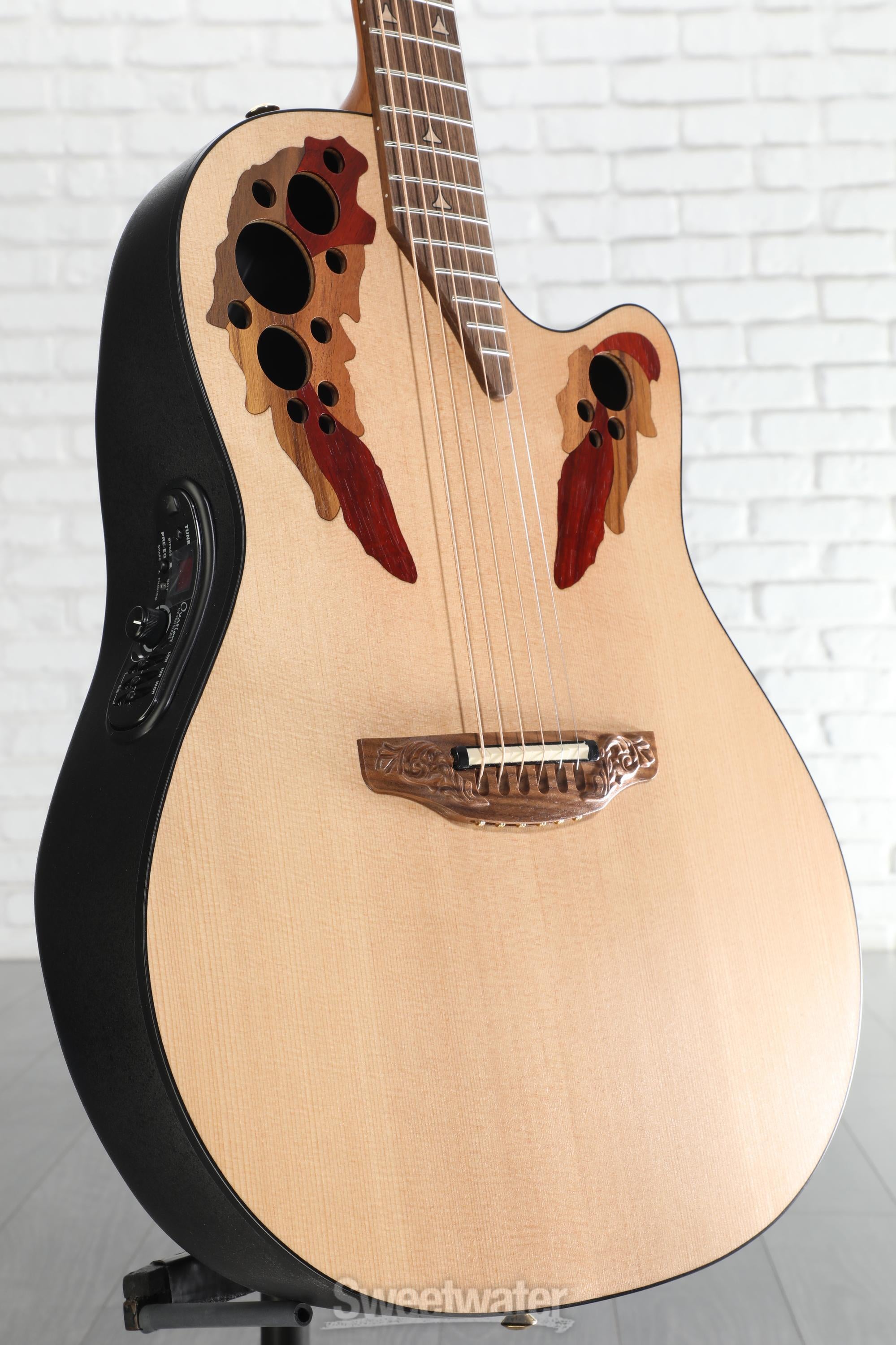Ovation USA 1778T Elite エレアコギター Ovation USA Elite Deep Cutaway E-Acoustic Guitar - Natural