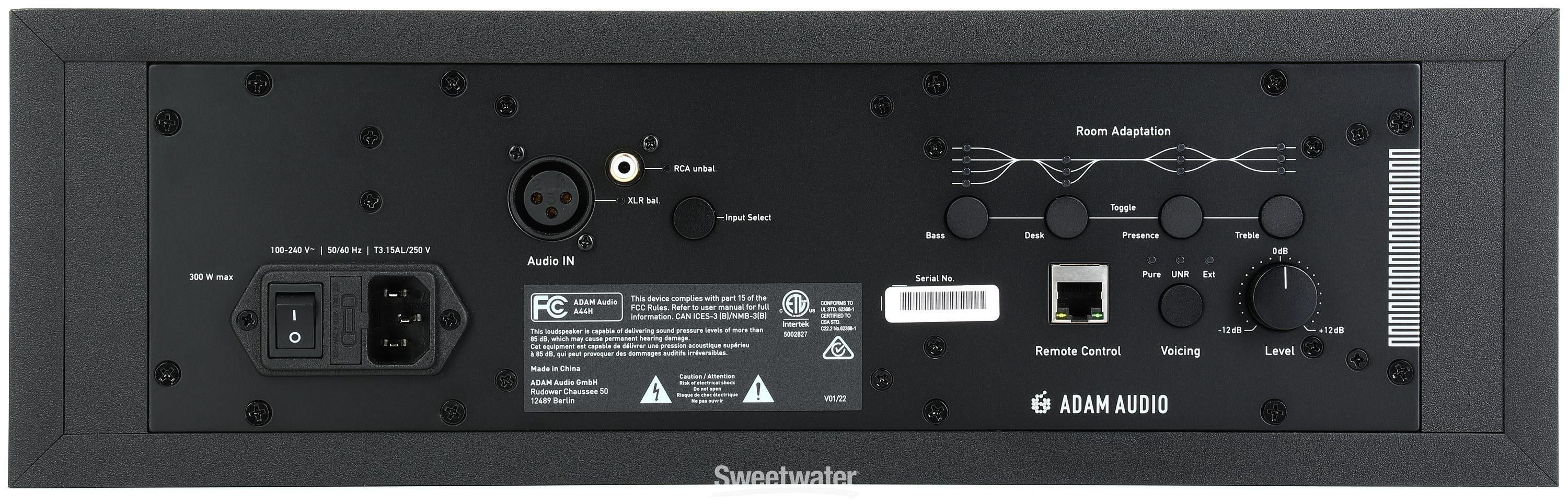 ADAM Audio A44H Dual 4-inch Powered Studio Monitor | Sweetwater