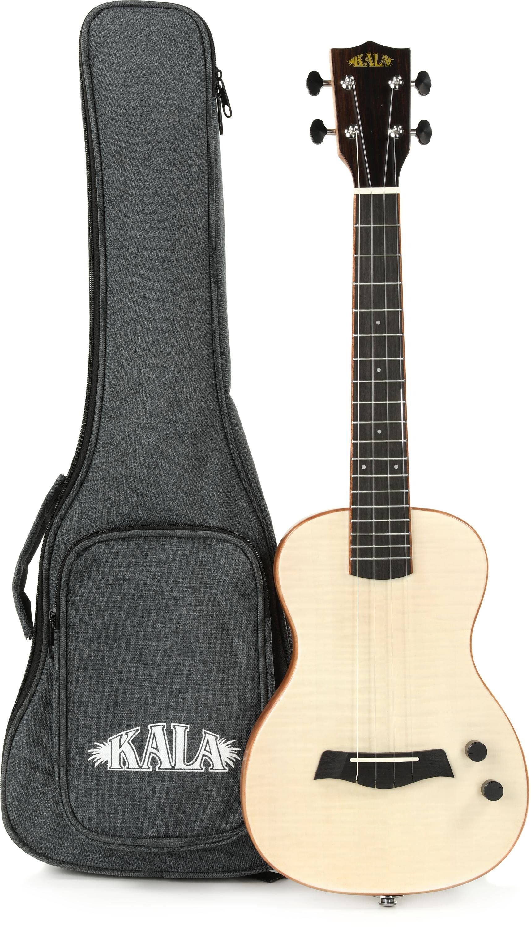 Kala Maple Solid Body Tenor Ukulele Natural Sweetwater