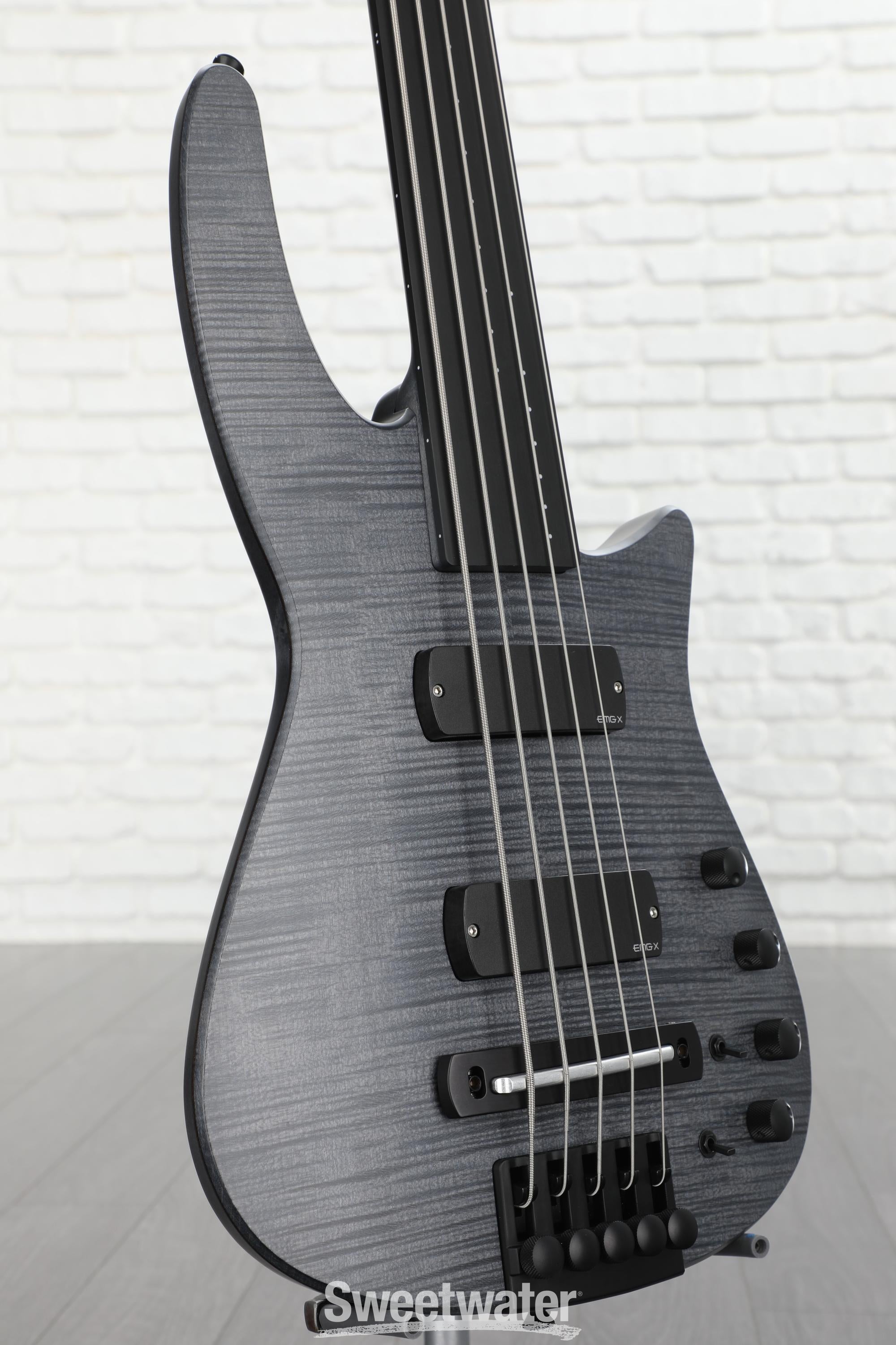 NS Design CR5 Radius Fretless 5-string Bass Guitar - Charcoal Satin