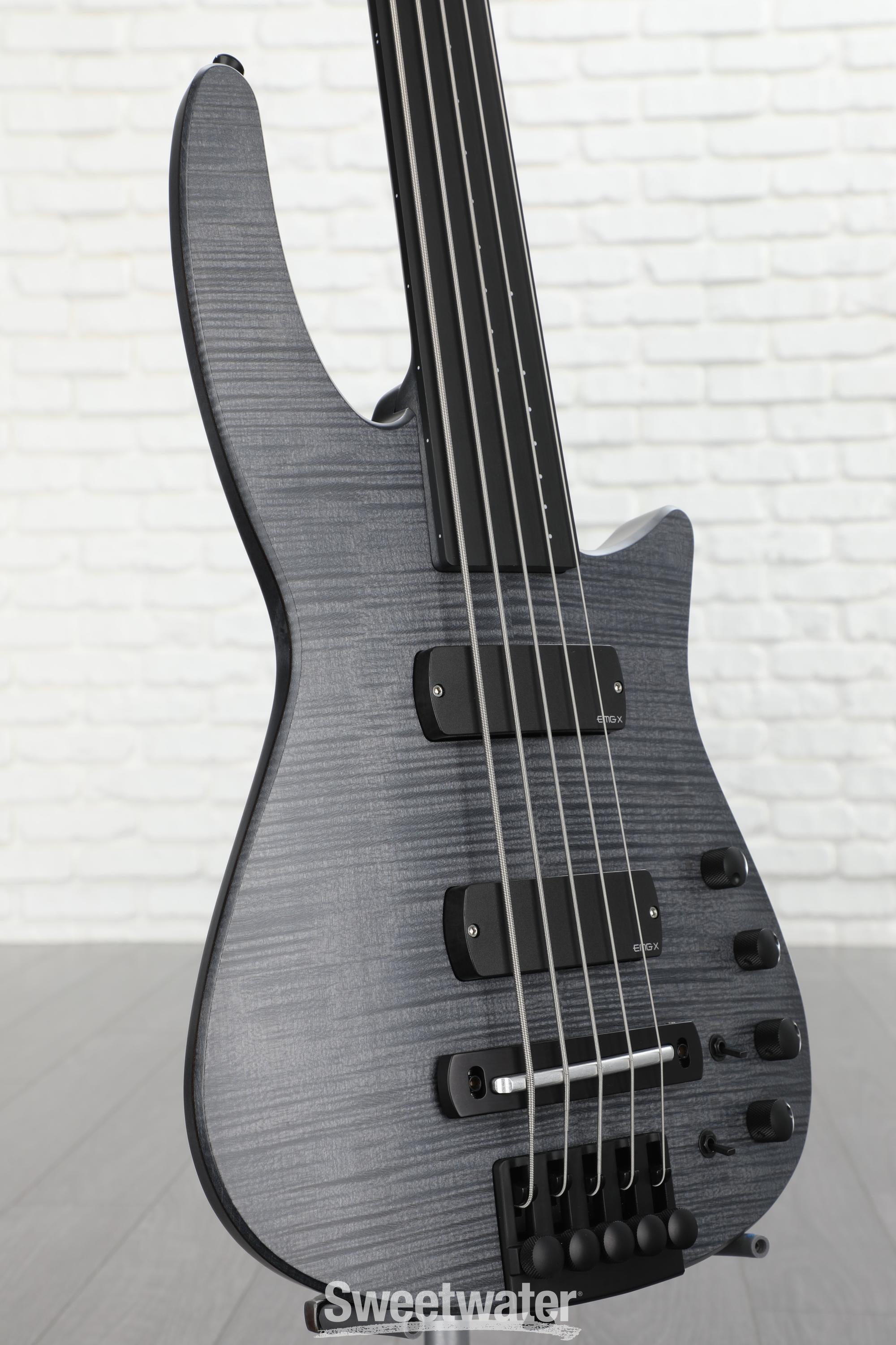 NS Design CR5 Radius Fretless 5-string Bass Guitar - Charcoal 