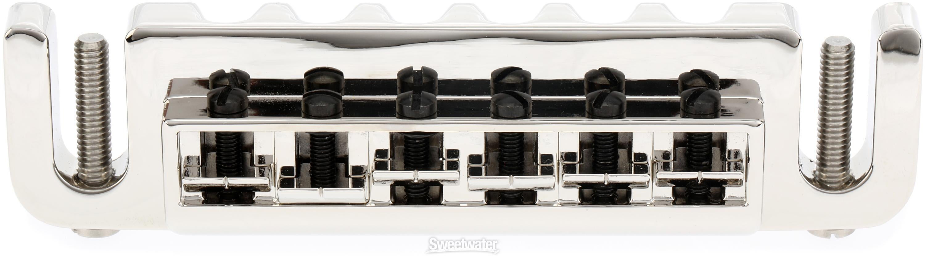Leo Quan Badass Wraparound Bridge - Nickel with SAE Locking Leo Quan Badass Wraparound Bridge - Nickel with SAE Locking