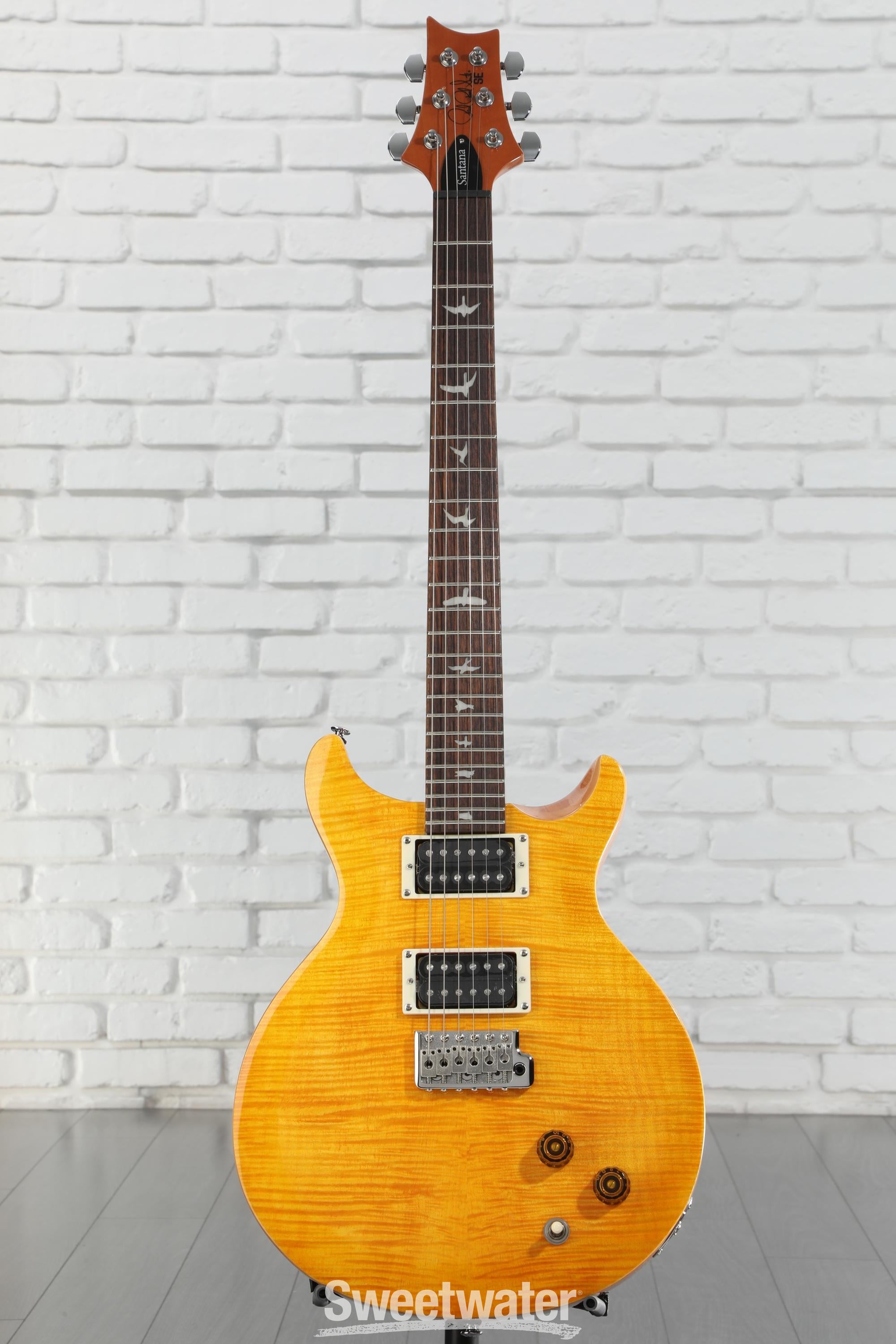 PRS SE Santana Electric Guitar - Santana Yellow | Sweetwater