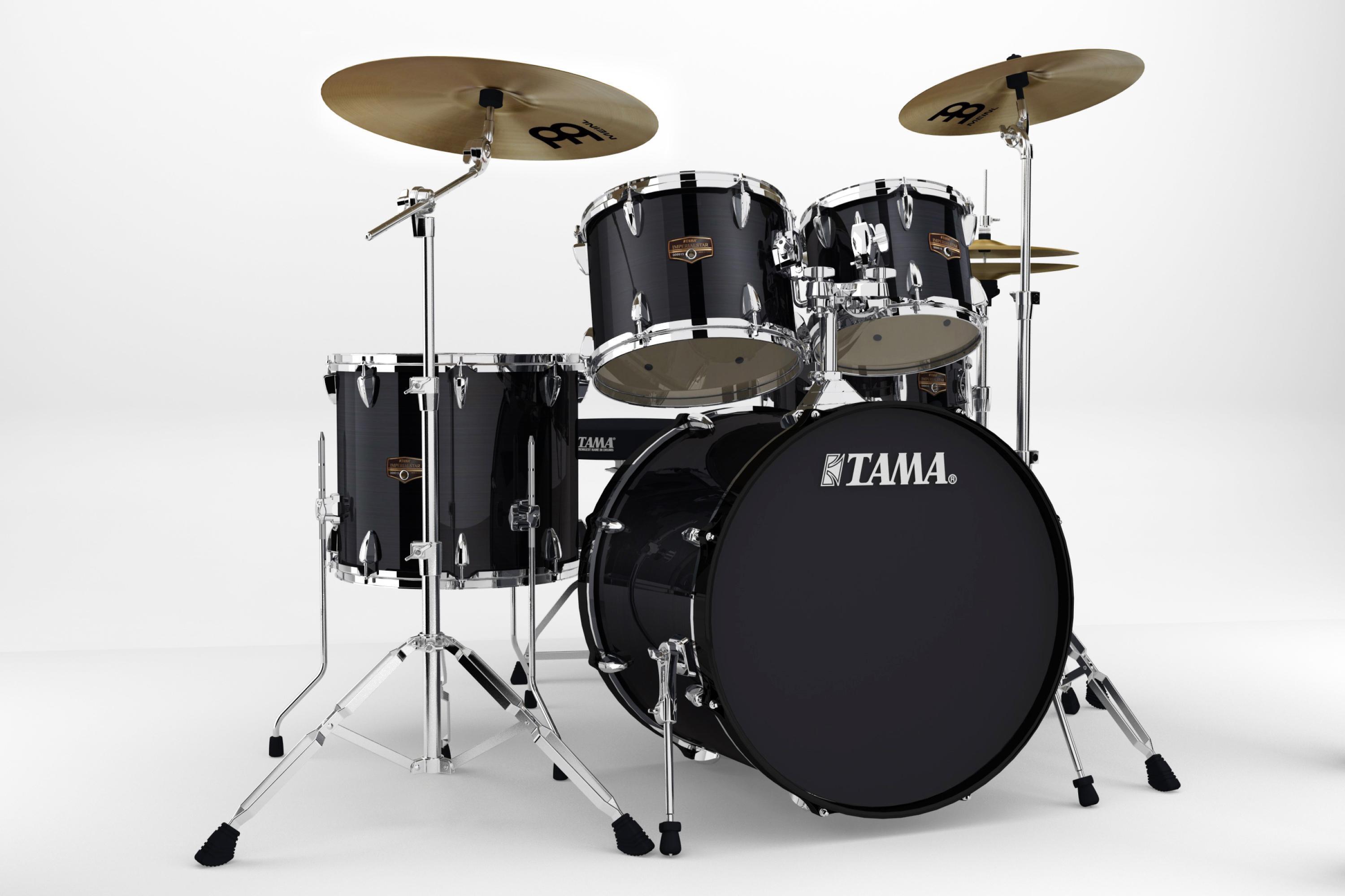 Tama Imperialstar Complete Drum Set - 5-piece - Hairline Black