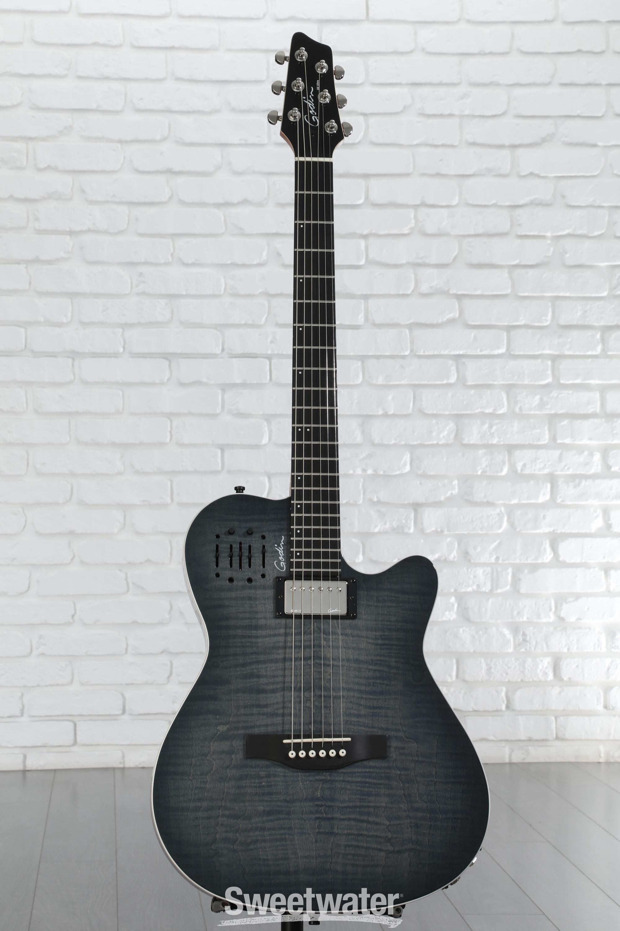 全国どこでも送料無料！ - Ultra A6 Godin Denim Sweetwater | Flame Blue ギター
