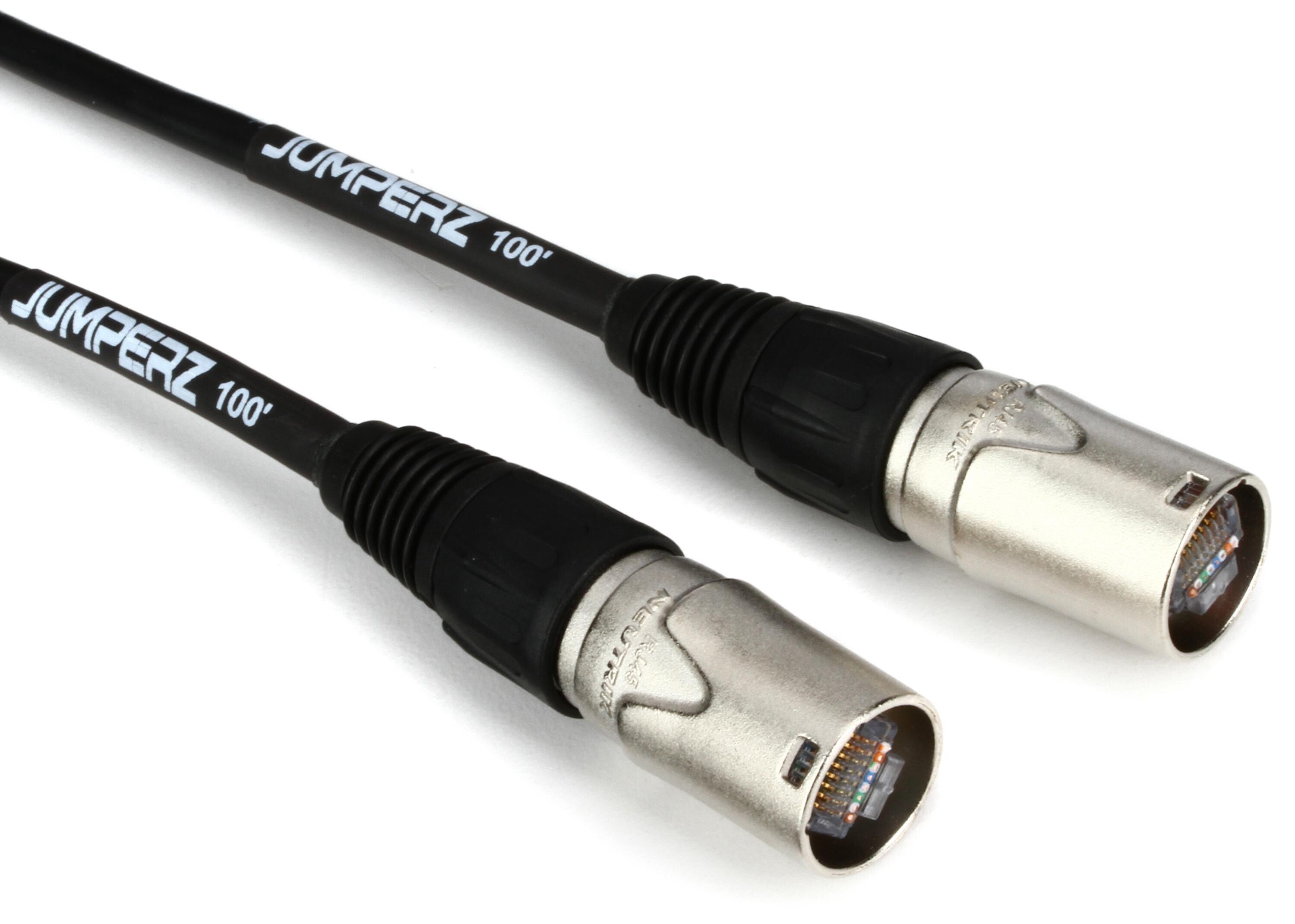 Photo of JUMPERZ Blue Line Shielded Cat 5e Cable with etherCON Connectors - 100 foot