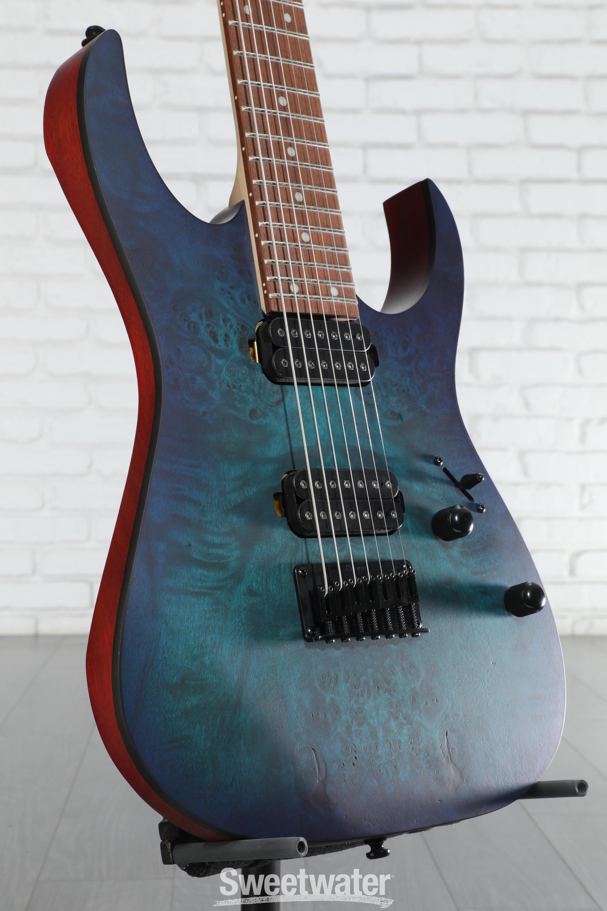 Ibanez RG7421PB Electric Guitar - Sapphire Blue Flat | Sweetwater