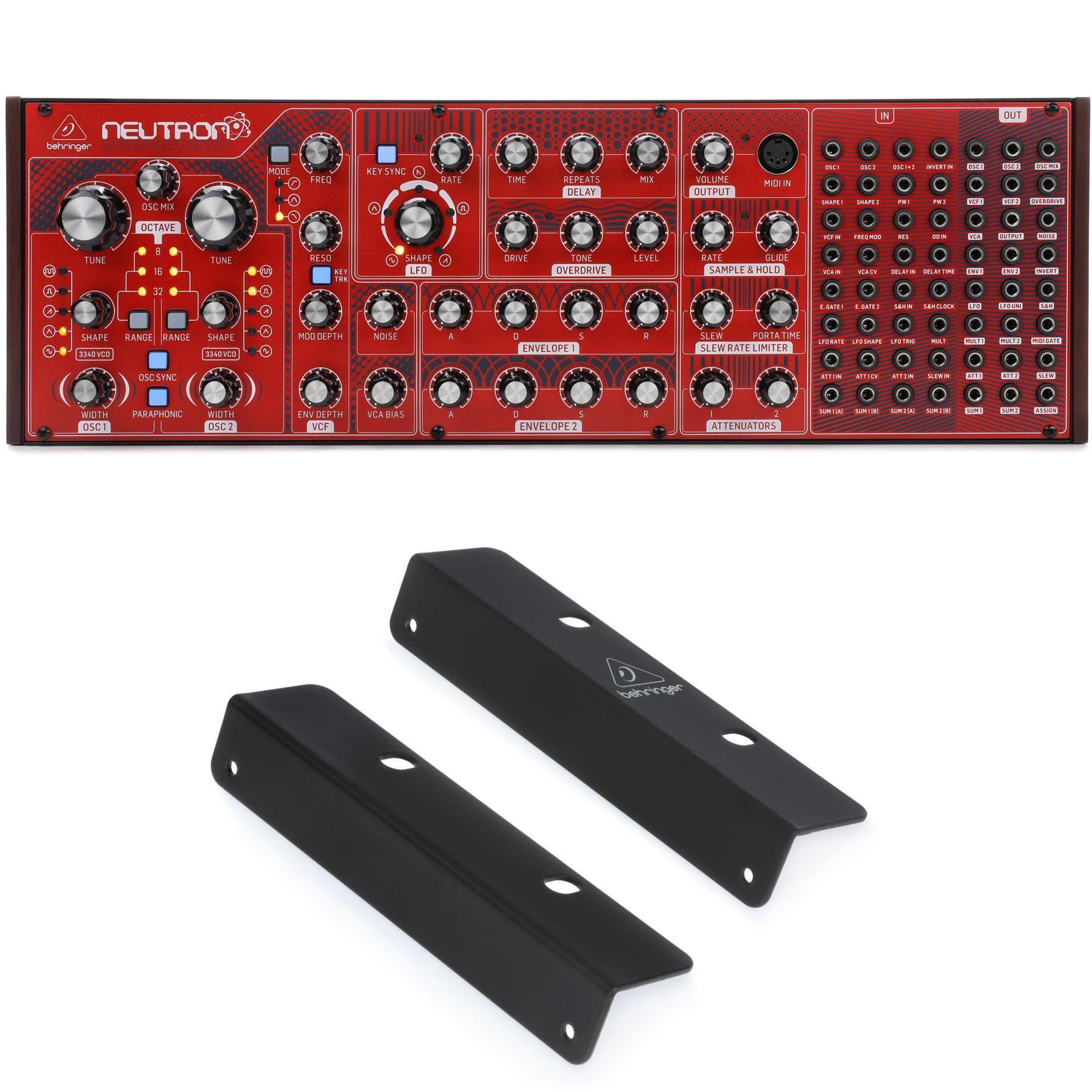 Behringer Neutron Semi-Modular Analog Synth and Rack Ears | Sweetwater