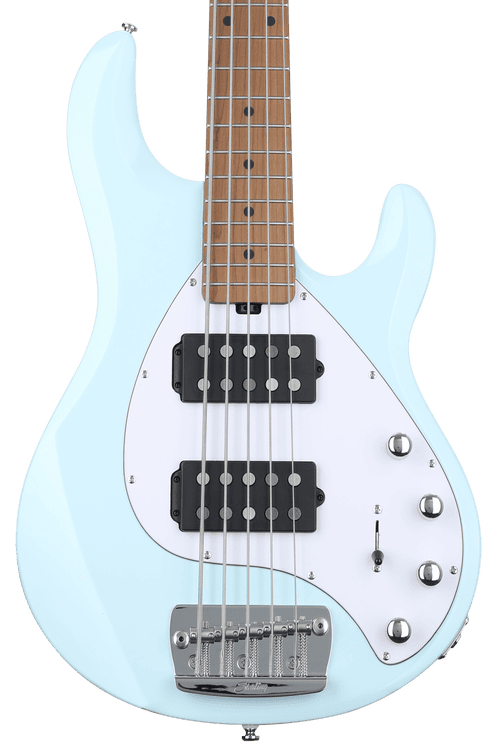 Sterling By Music Man StingRay RAY35HH Bass Guitar - Daphne Blue |  Sweetwater