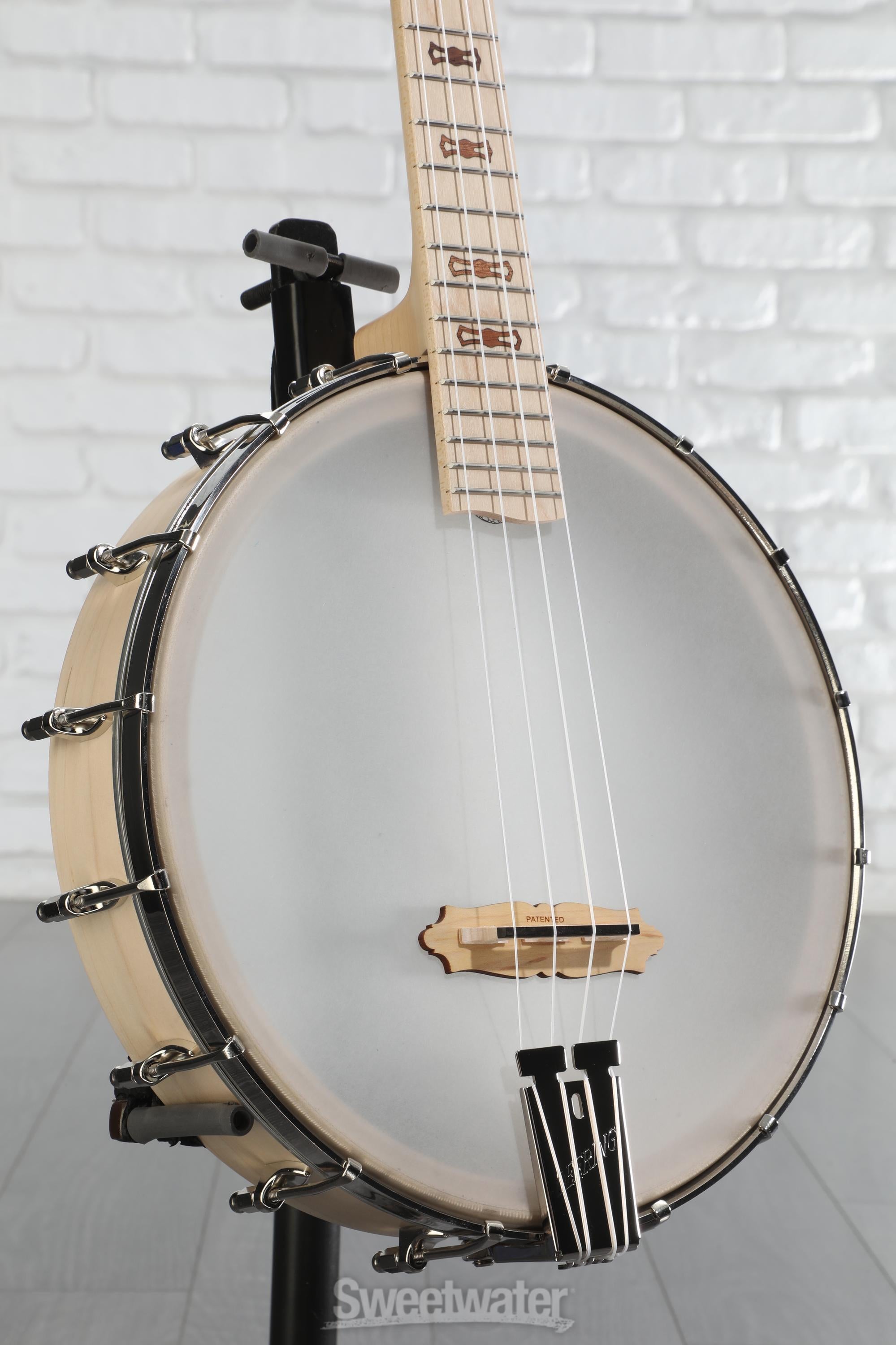 Deering Goodtime Left-handed Concert Banjo Ukulele - Blonde