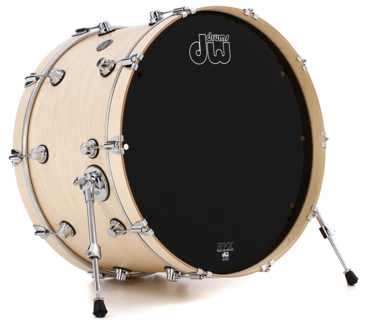 DW Performance Series Bass Drum - 14 x 24 inch - Natural Satin Oil