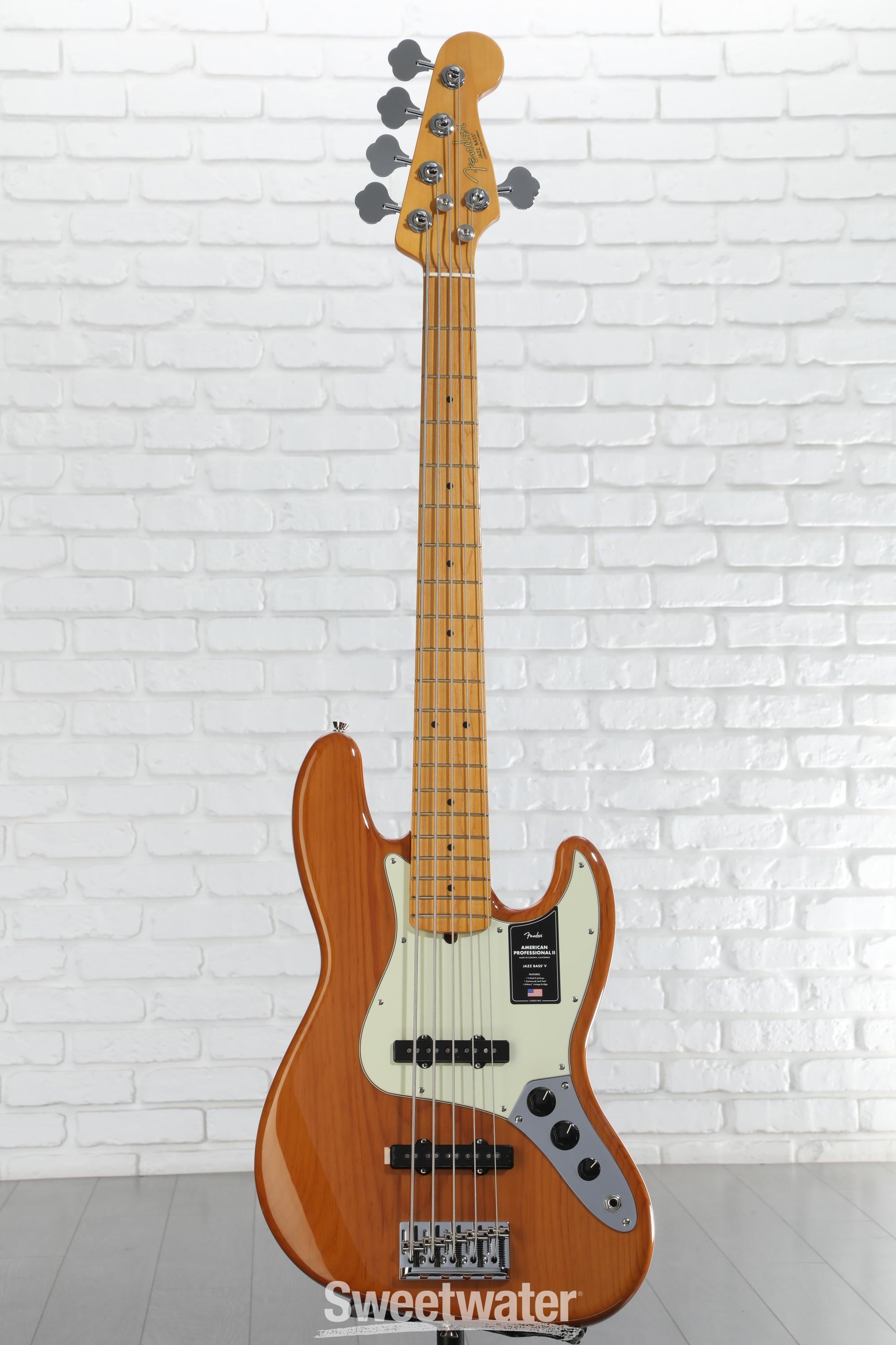 Fender American Professional II Jazz Bass V - Roasted Pine