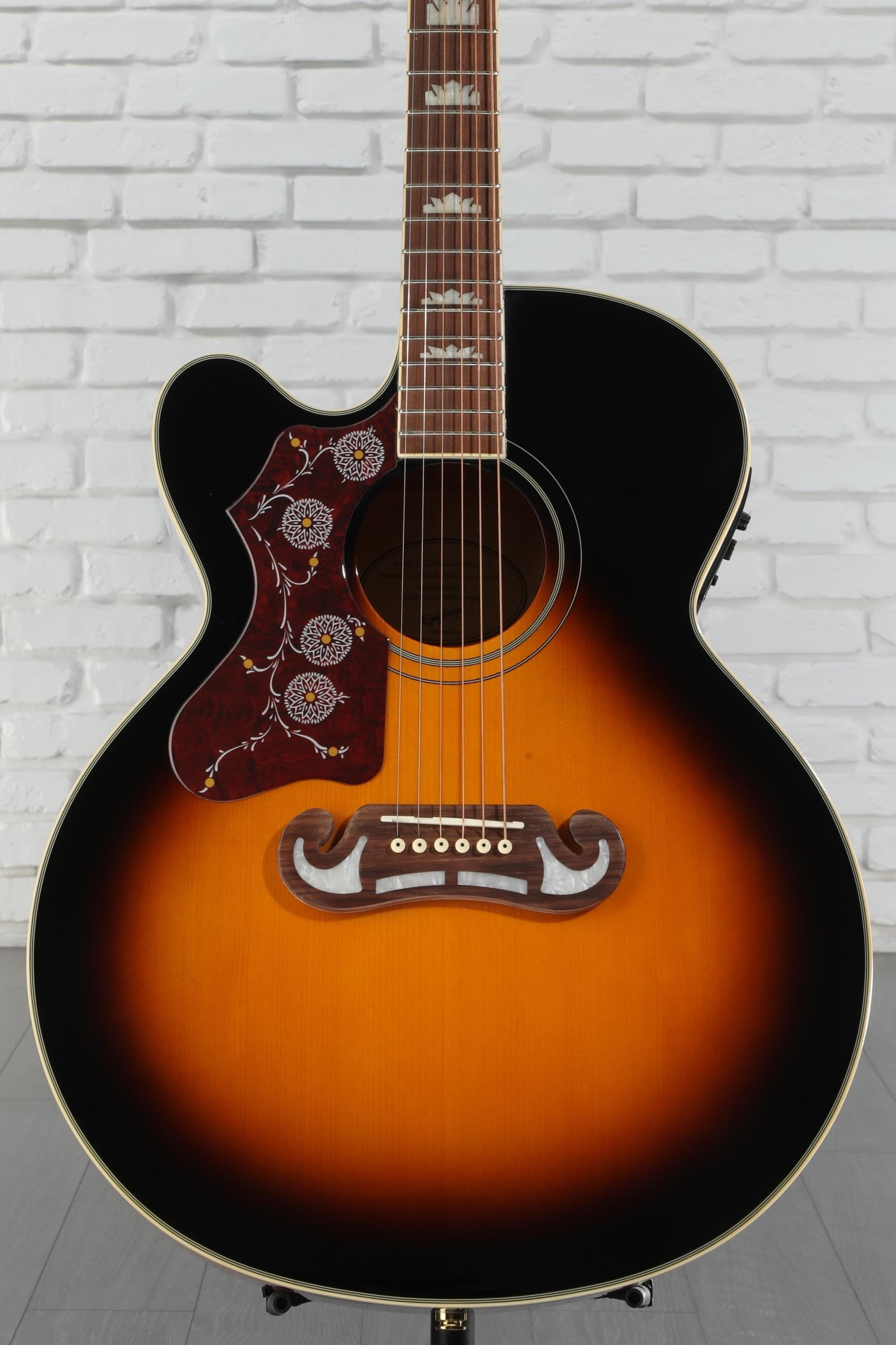 epiphone エレアコ　j-200ec oasis Epiphone J-200EC Studio Vintage Natural エレアコ
