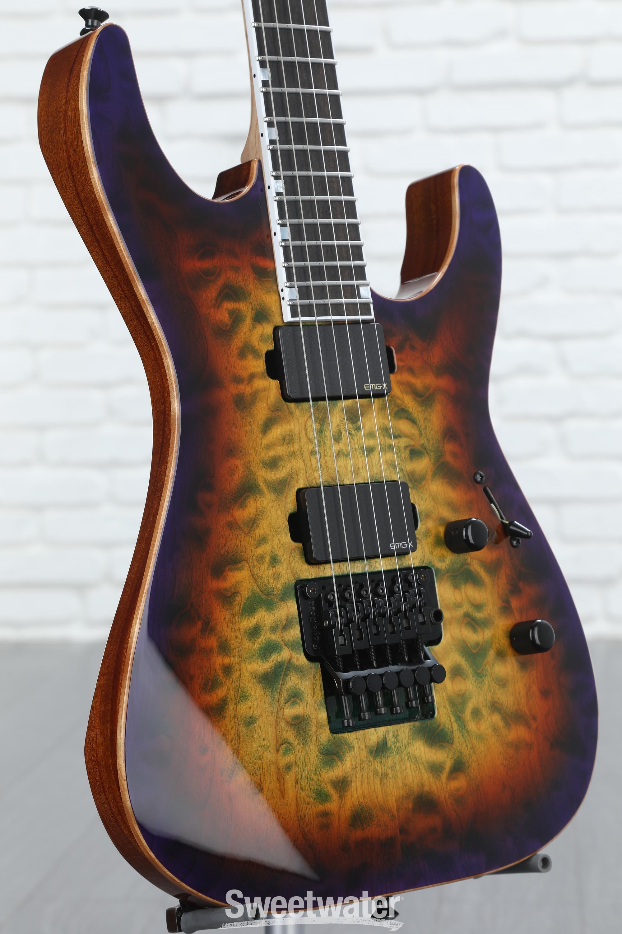 ESP USA M-II DX FR Electric Guitar - Lynch Burst