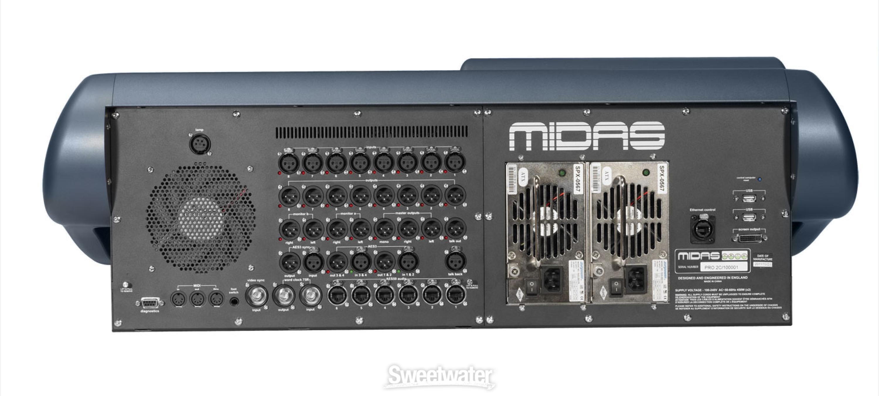 Midas PRO2C-CC-IP and DL251 Stagebox Digital Mixer System