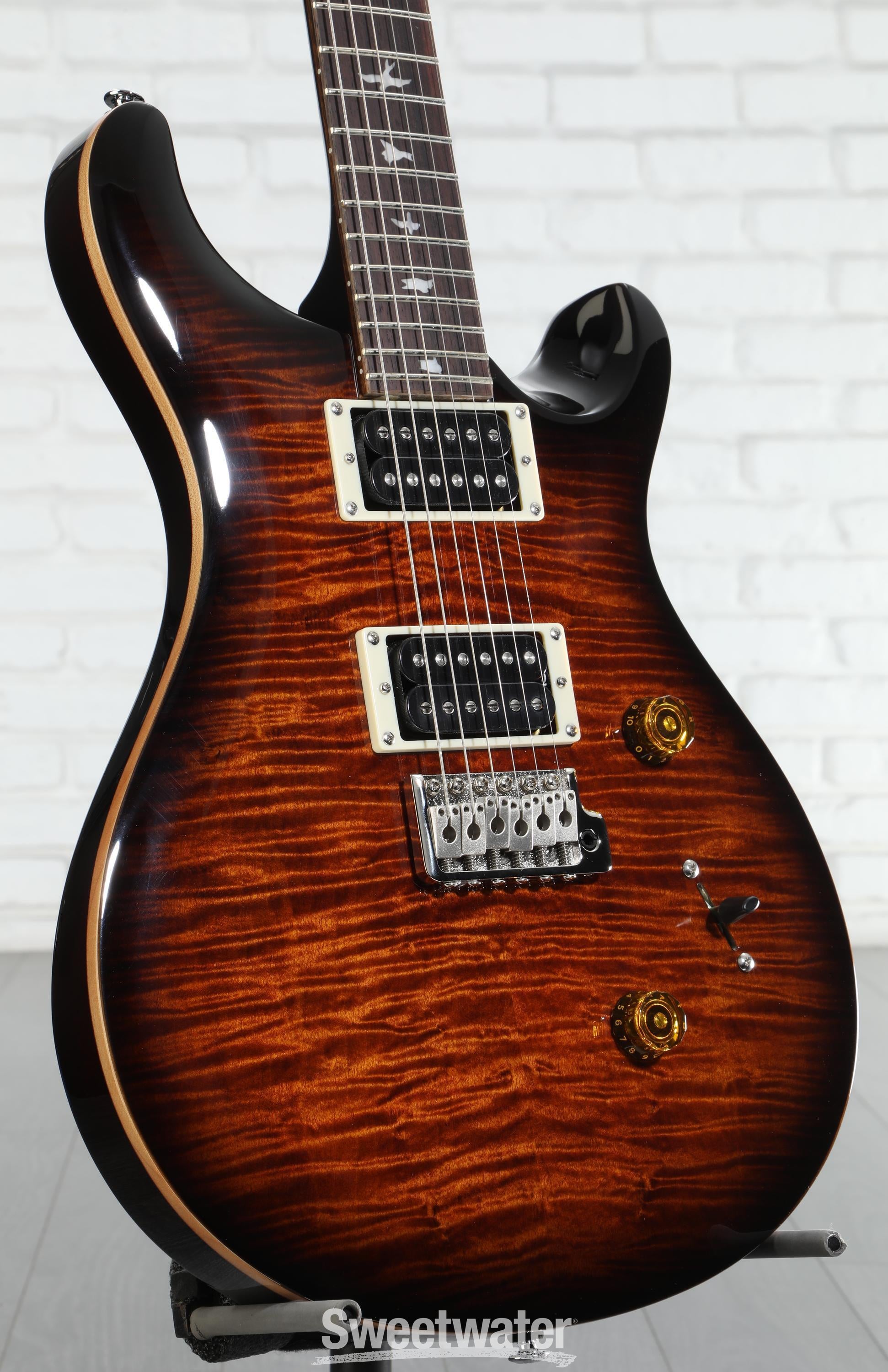 PRS SE Custom 24 Electric Guitar - Black Gold Sunburst