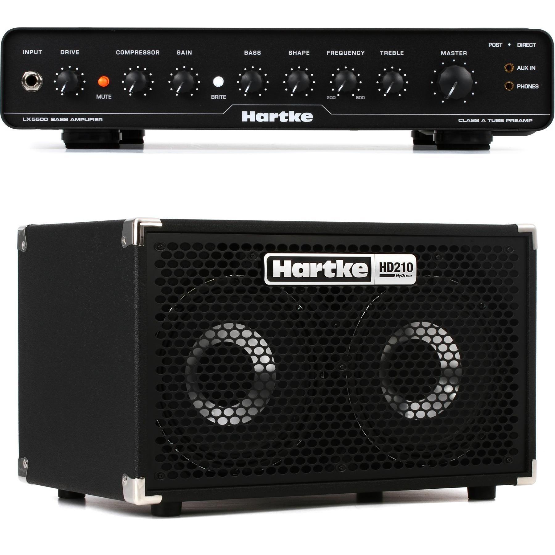Hartke LX5500 500watt Bass Head and 500watt 2x10" Bass