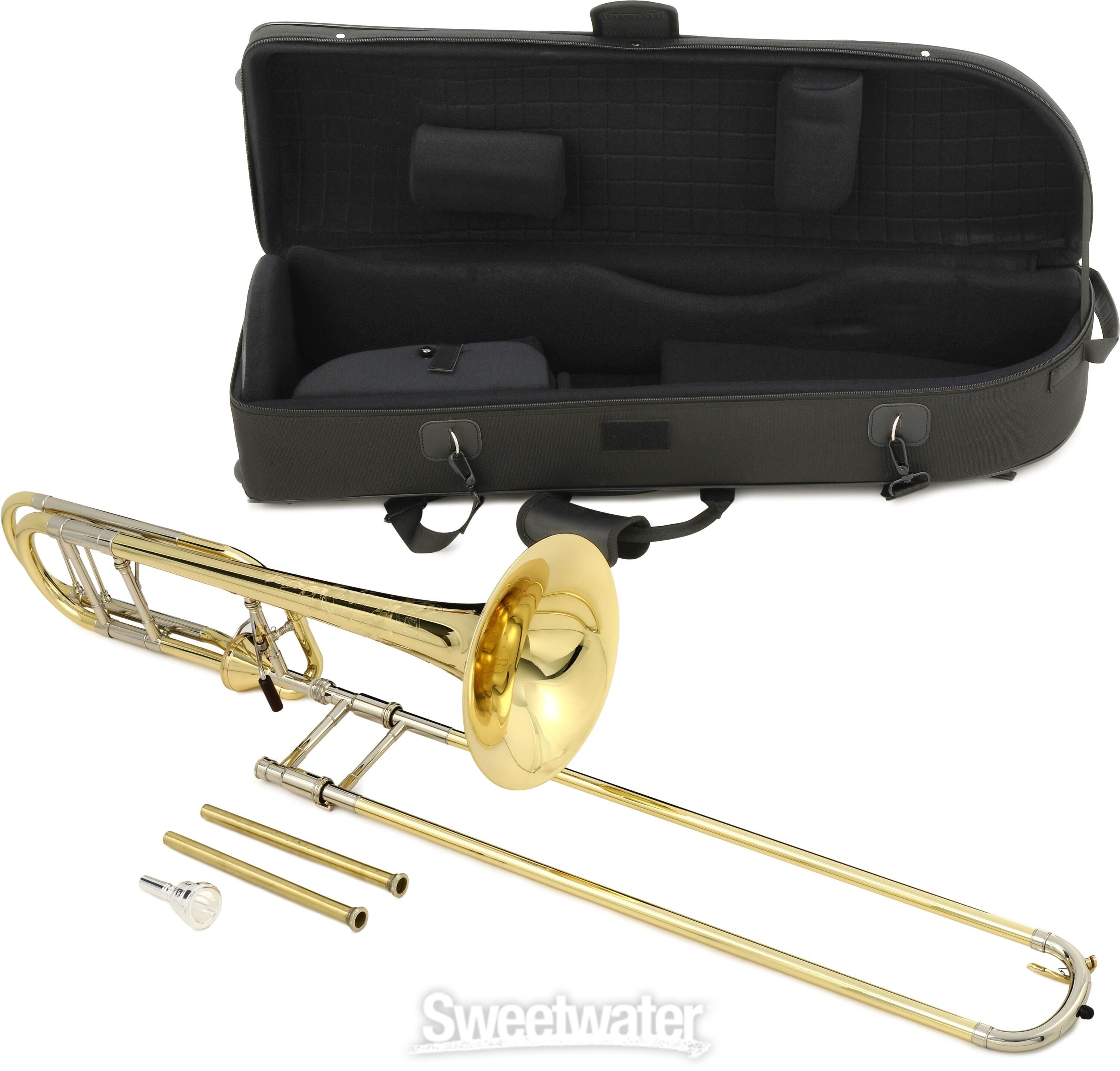 S.E. Shires Q30YA Q Series Professional Tenor Trombone - Clear