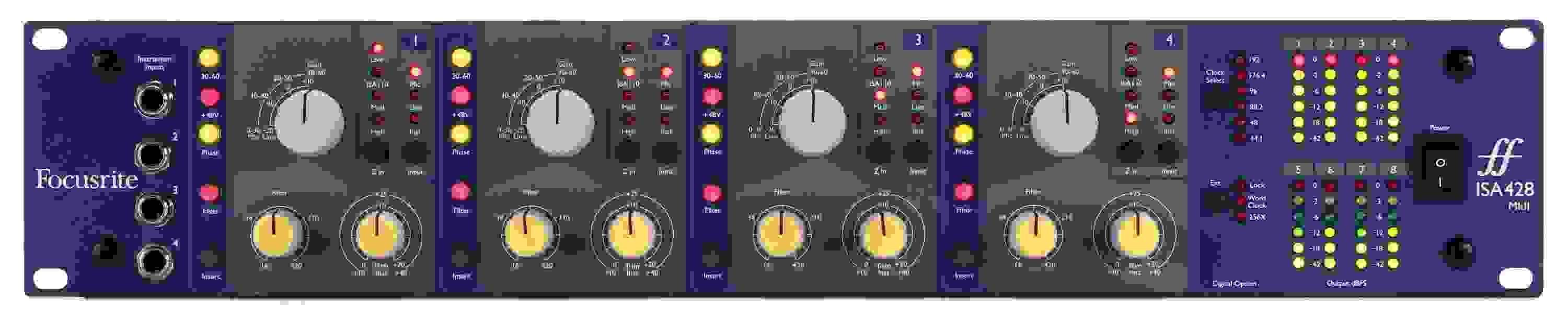 Focusrite ISA428 MkII 4-channel Microphone Preamp
