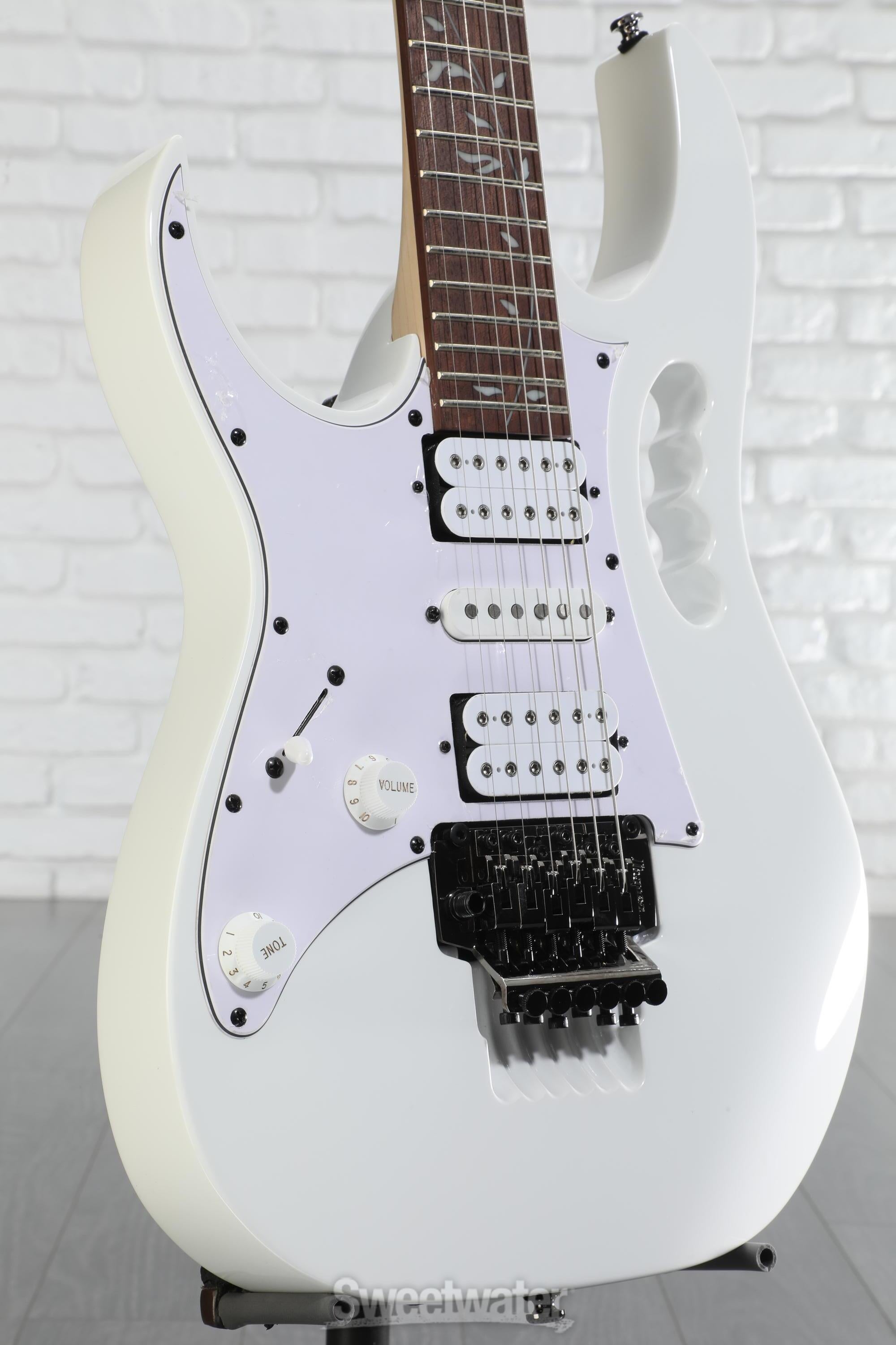 Amazon.com: Ibanez JEMJR Steve Vai, Left-Handed - White
