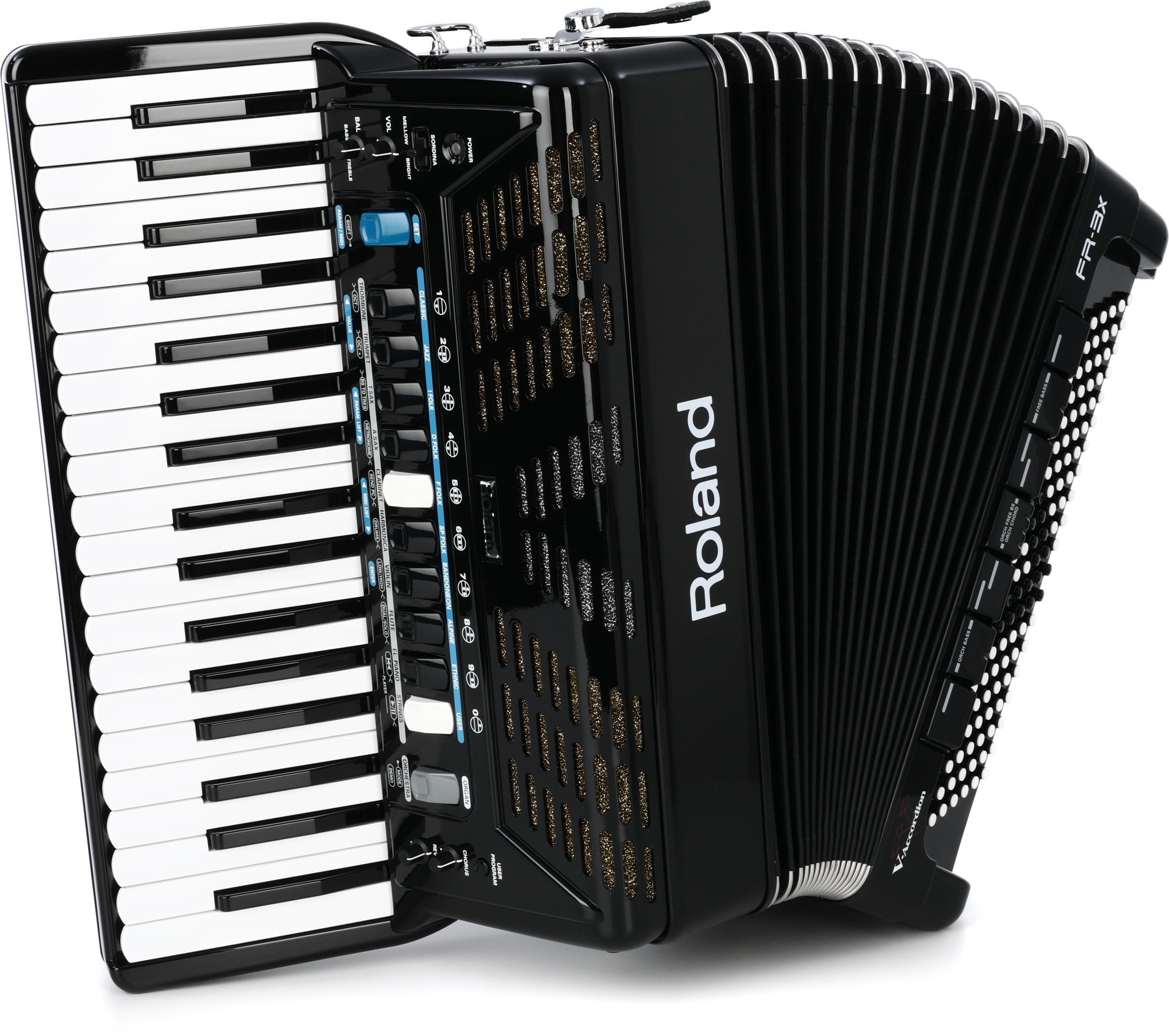 Roland FR-3x Piano-type V-Accordion - Black | Sweetwater