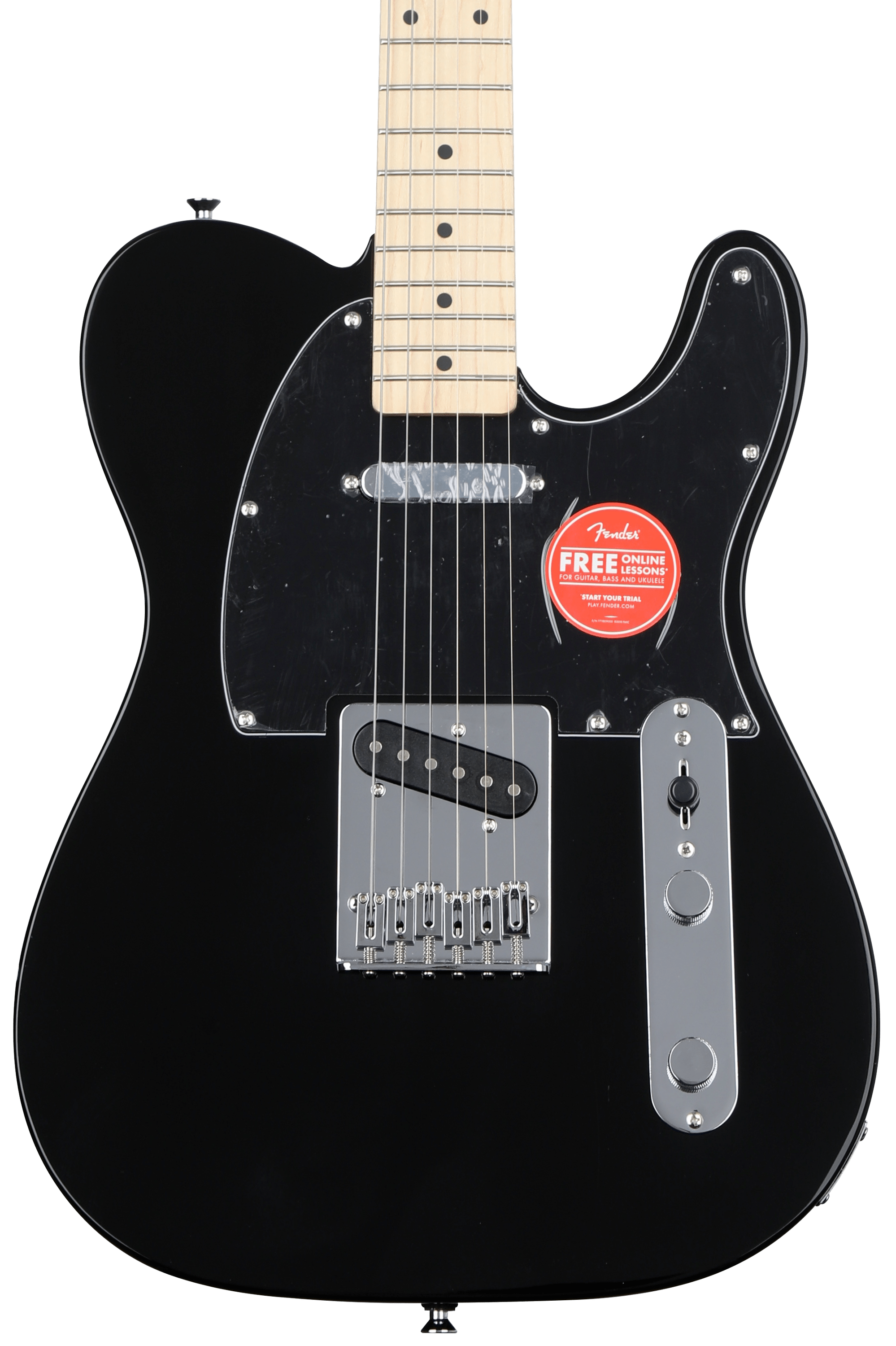 Squier Affinity Series Telecaster Electric Guitar - Black, Sweetwater  Exclusive