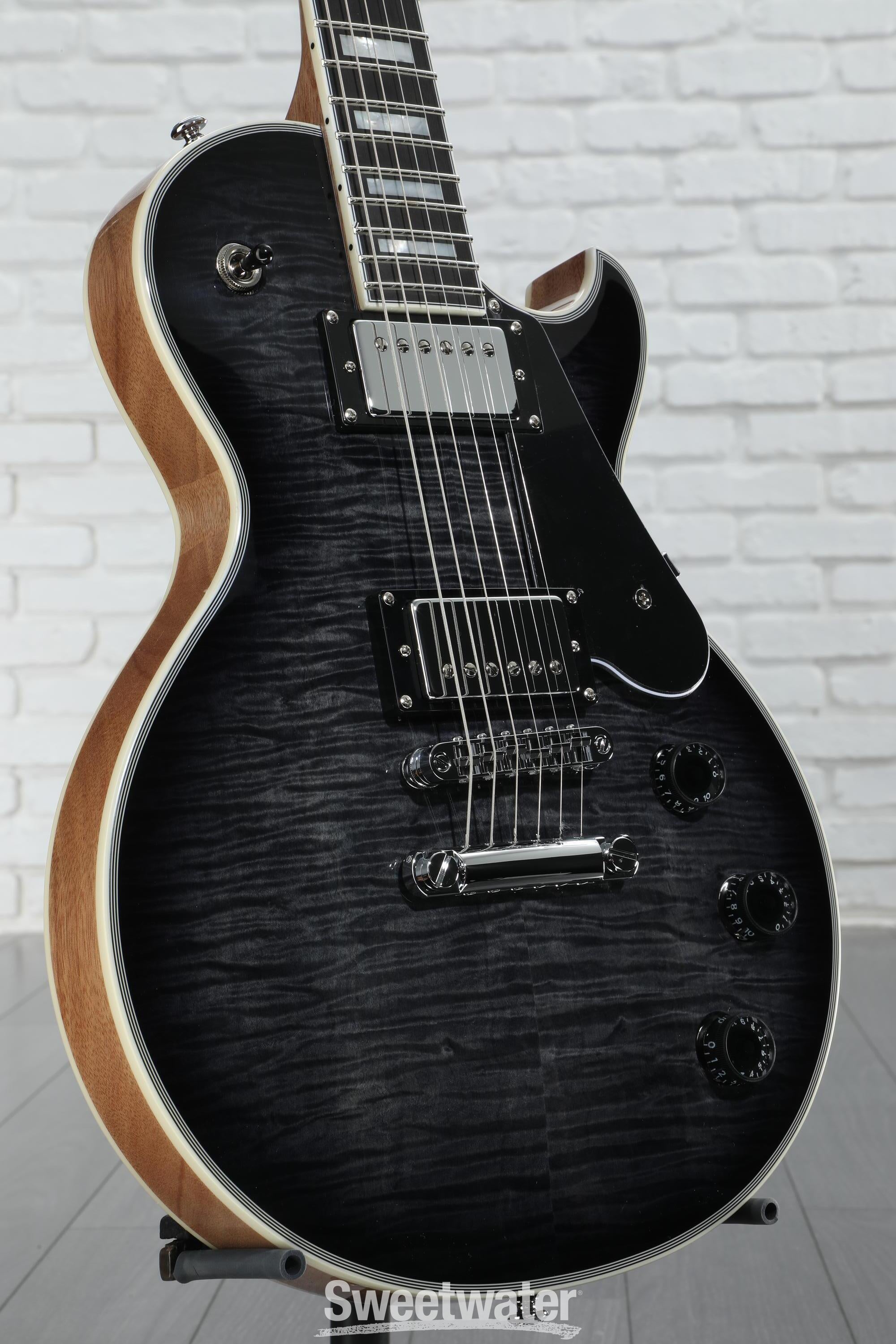 Schecter Solo-II Custom Electric Guitar - Trans Black Burst