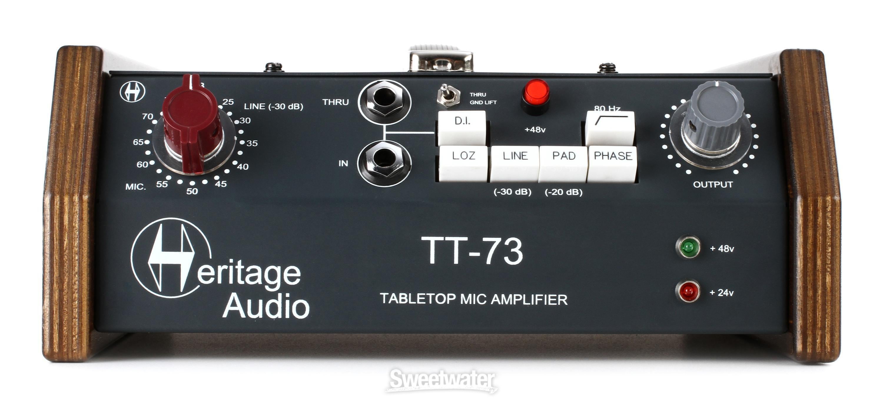 Heritage Audio TT-73 Desktop Microphone Preamp | Sweetwater