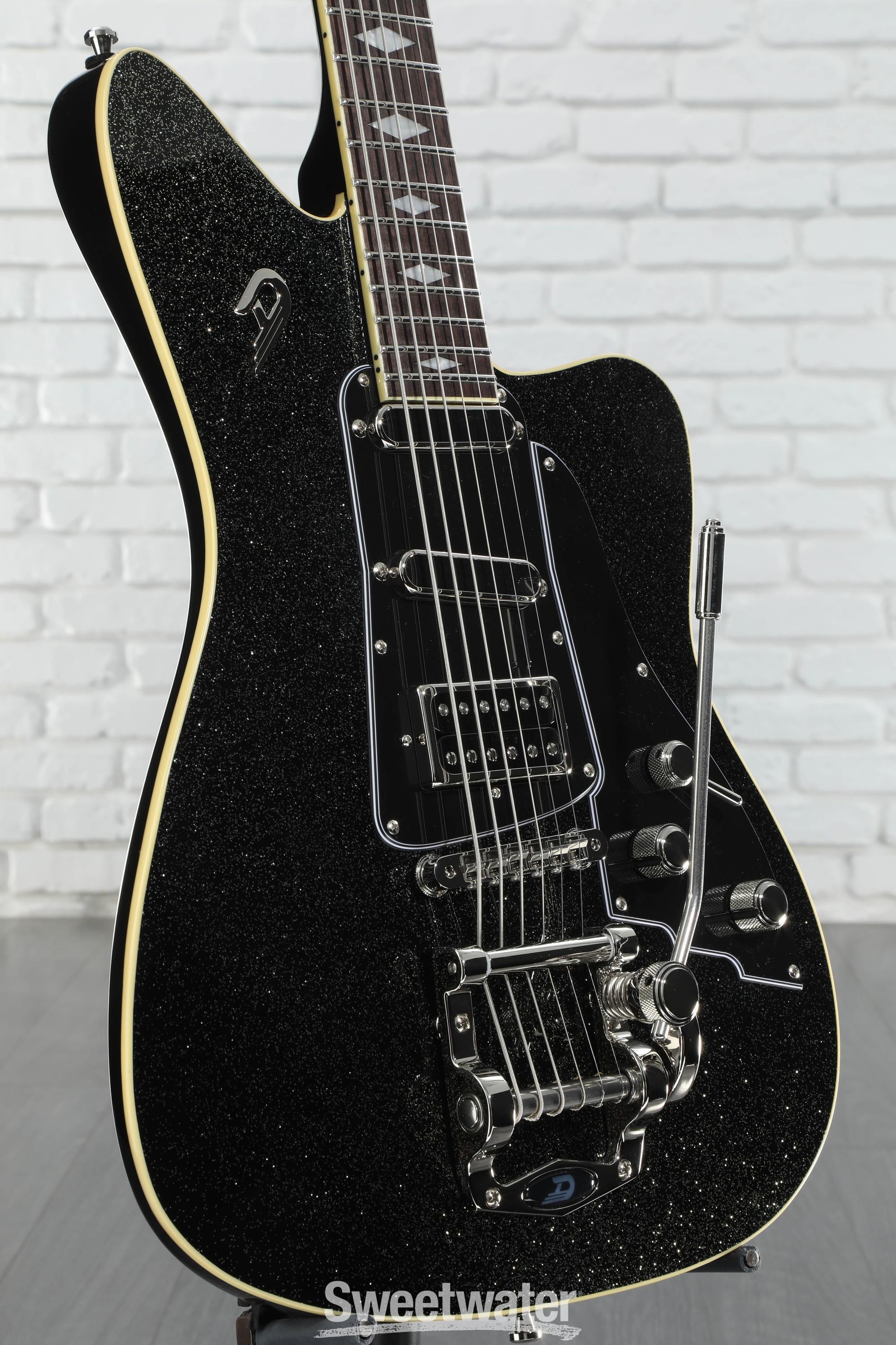 Photo of Duesenberg Paloma Baritone Electric Guitar - Black Sparkle